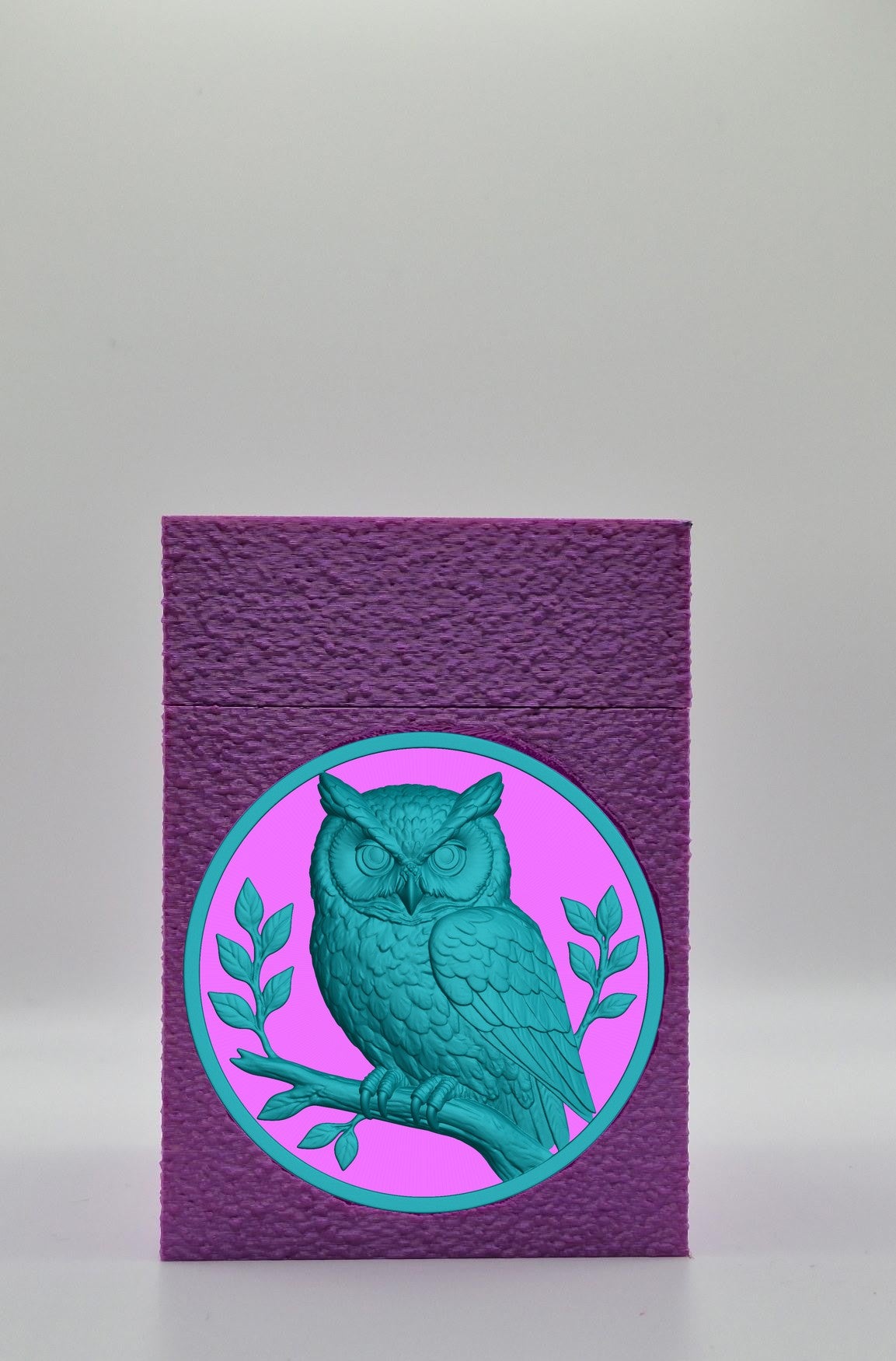 Owl Card Box — Purple