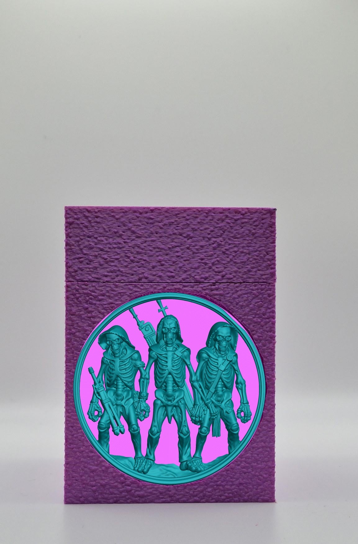 Skeleton Army Card Box — Purple