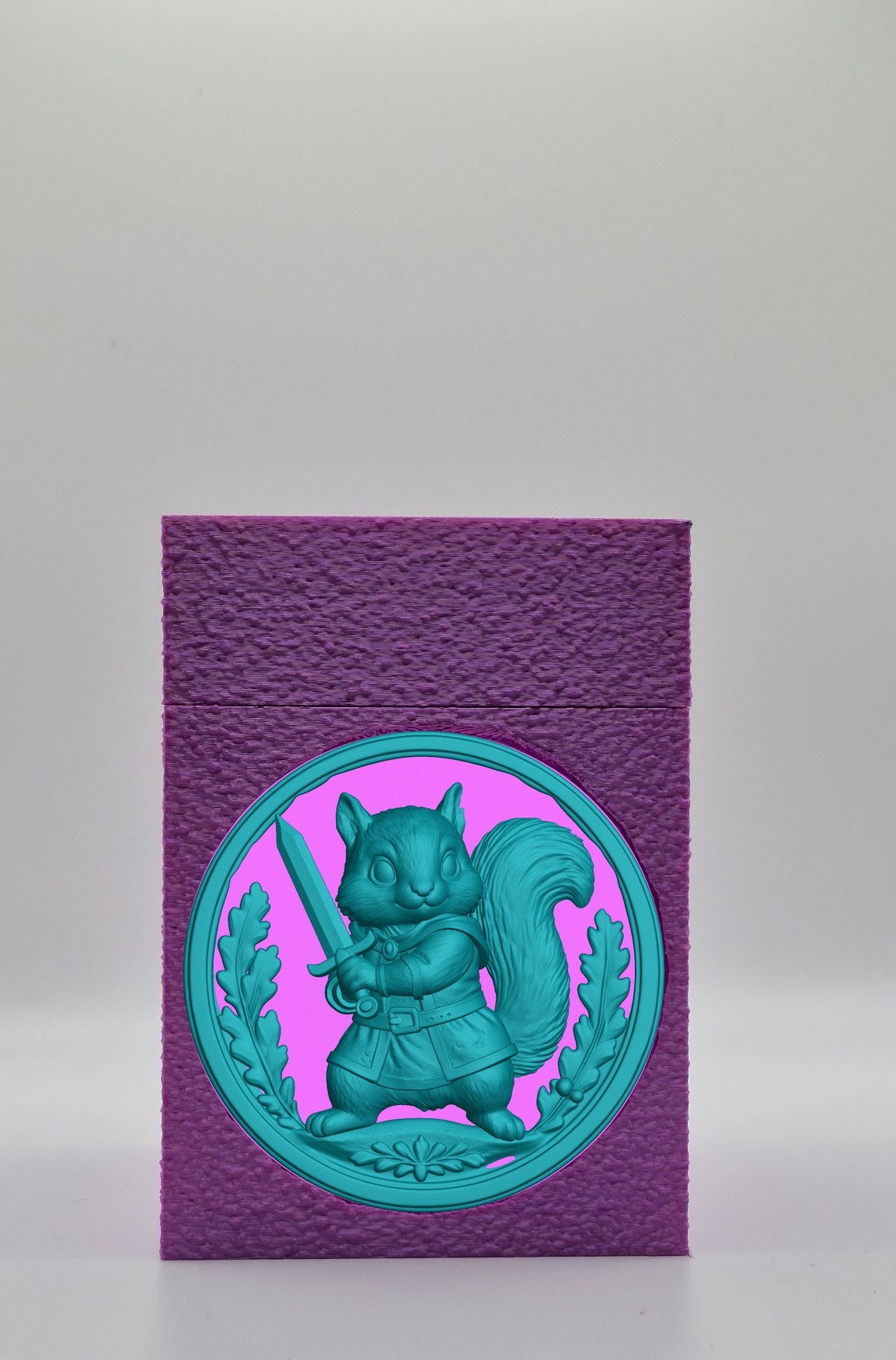 Squirrel Card Box — Purple