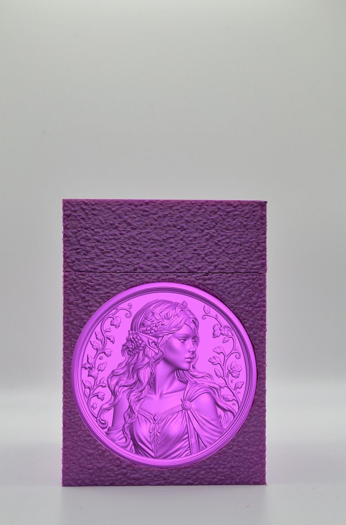 Elf Maiden Card Box — Purple