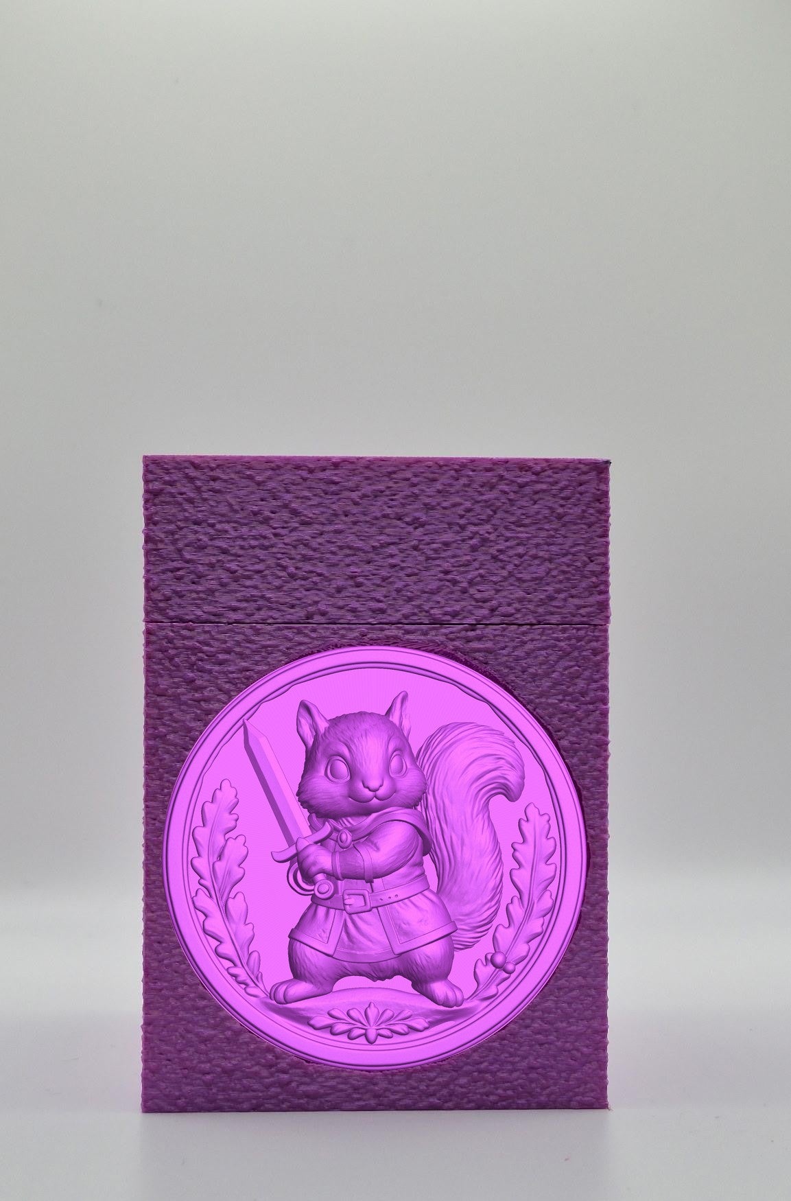 Squirrel Card Box — Purple