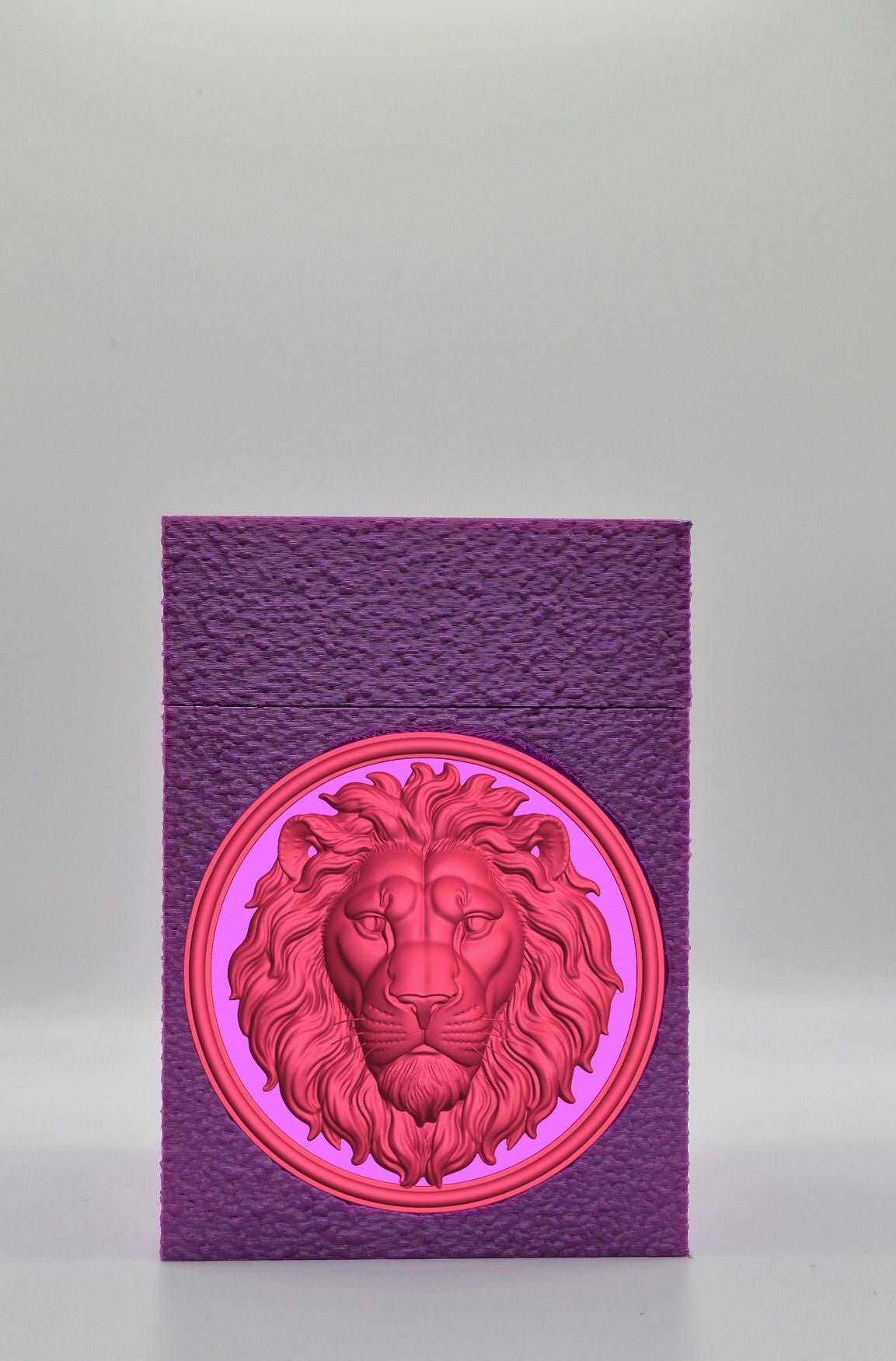 Lion Card Box — Purple