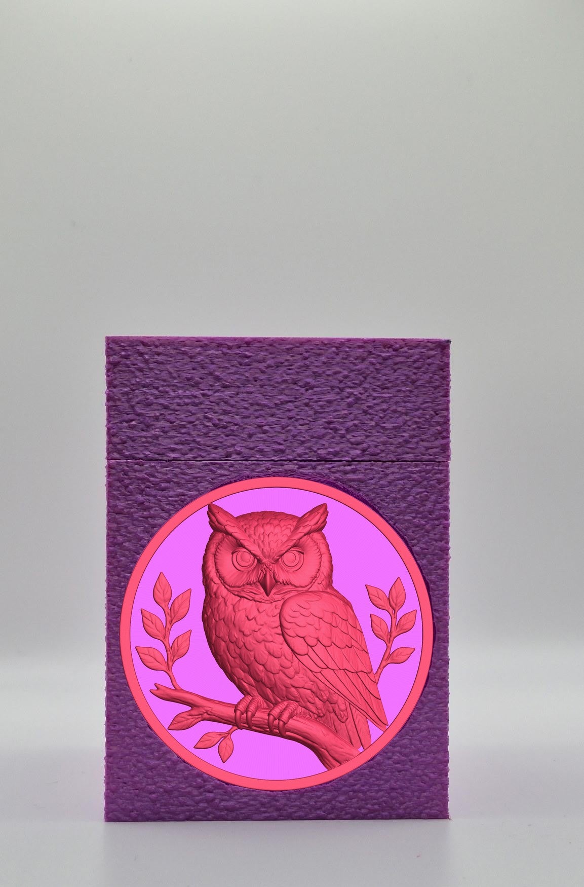 Owl Card Box — Purple