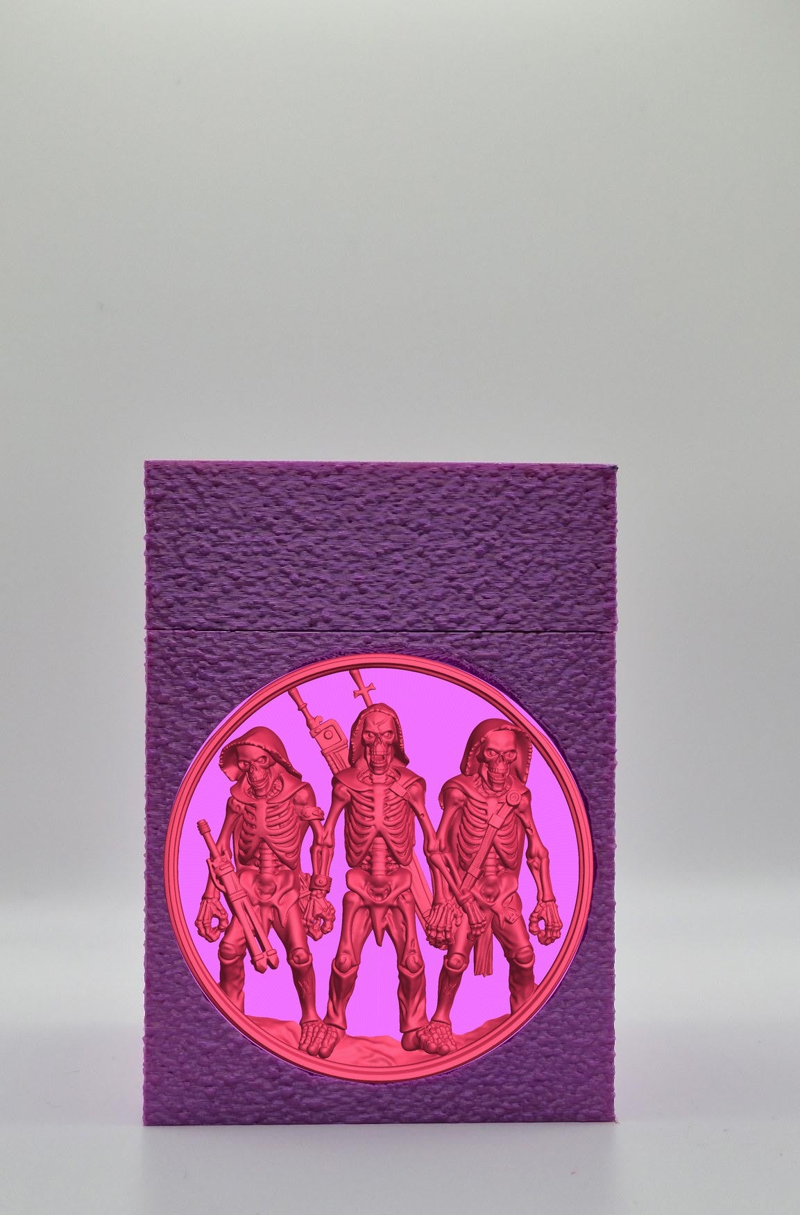 Skeleton Army Card Box — Purple