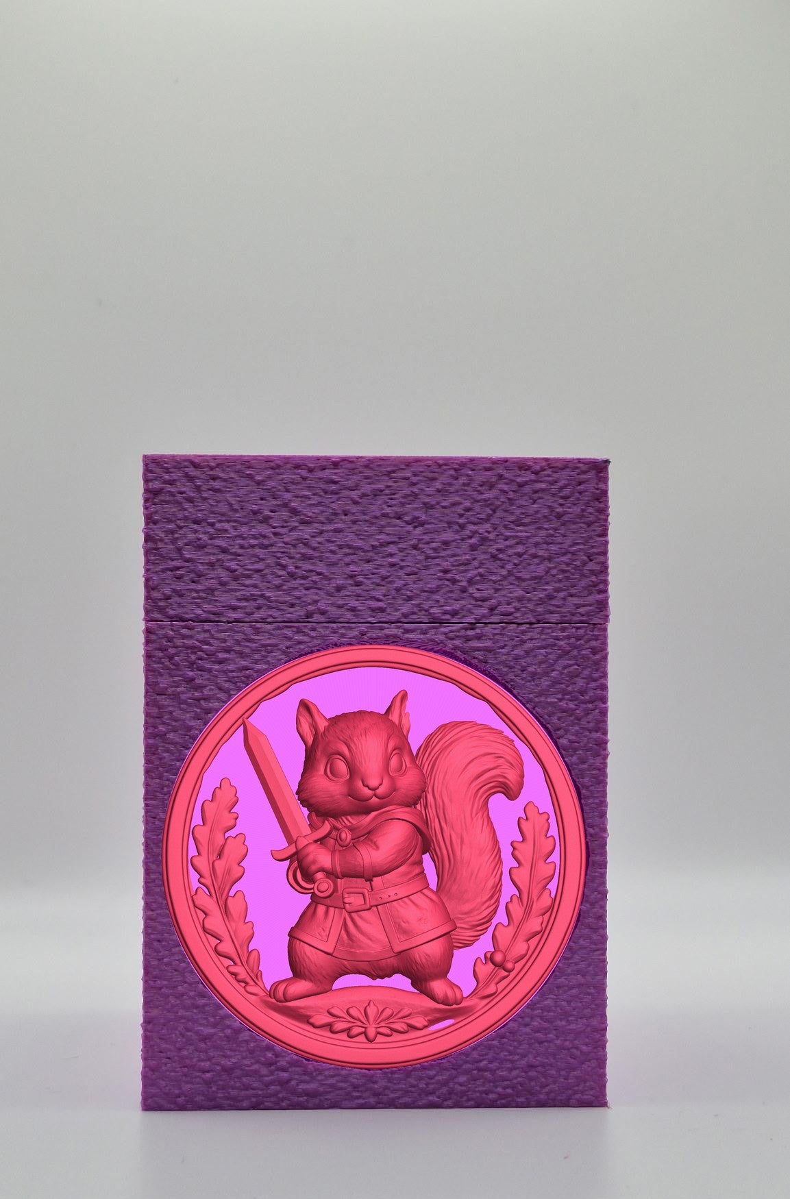 Squirrel Card Box — Purple