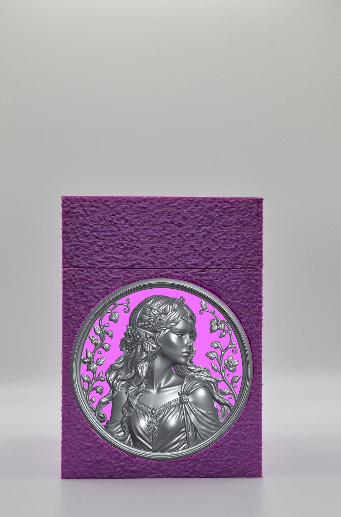 Elf Maiden Card Box — Purple