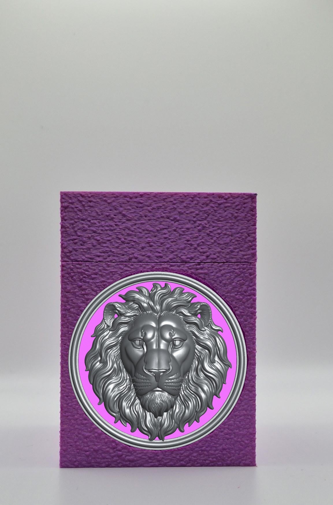Lion Card Box — Purple