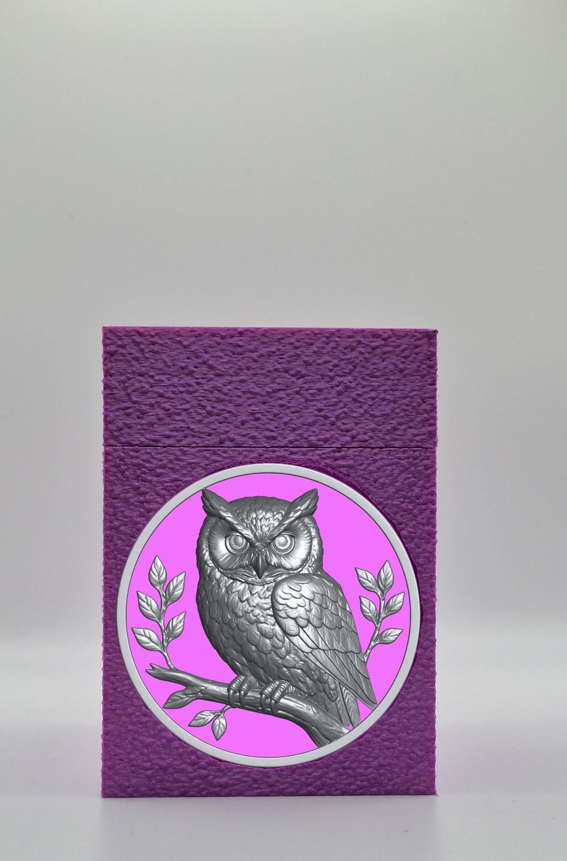 Owl Card Box — Purple