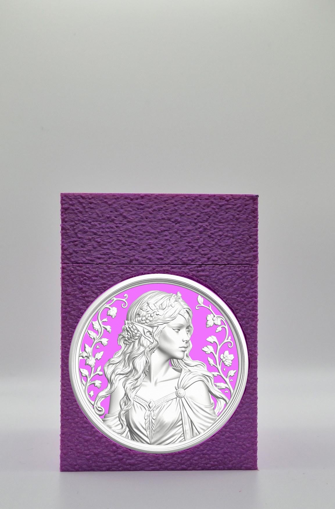 Elf Maiden Card Box — Purple