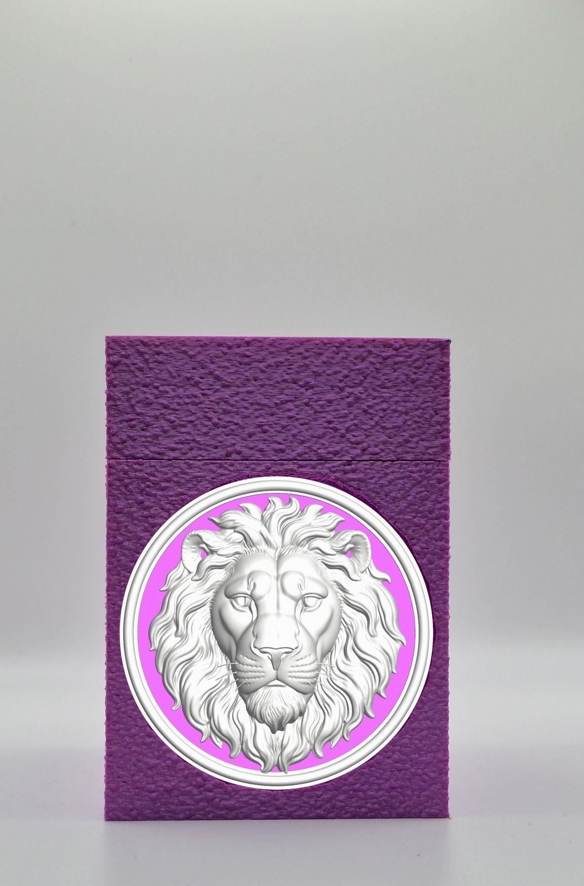 Lion Card Box — Purple