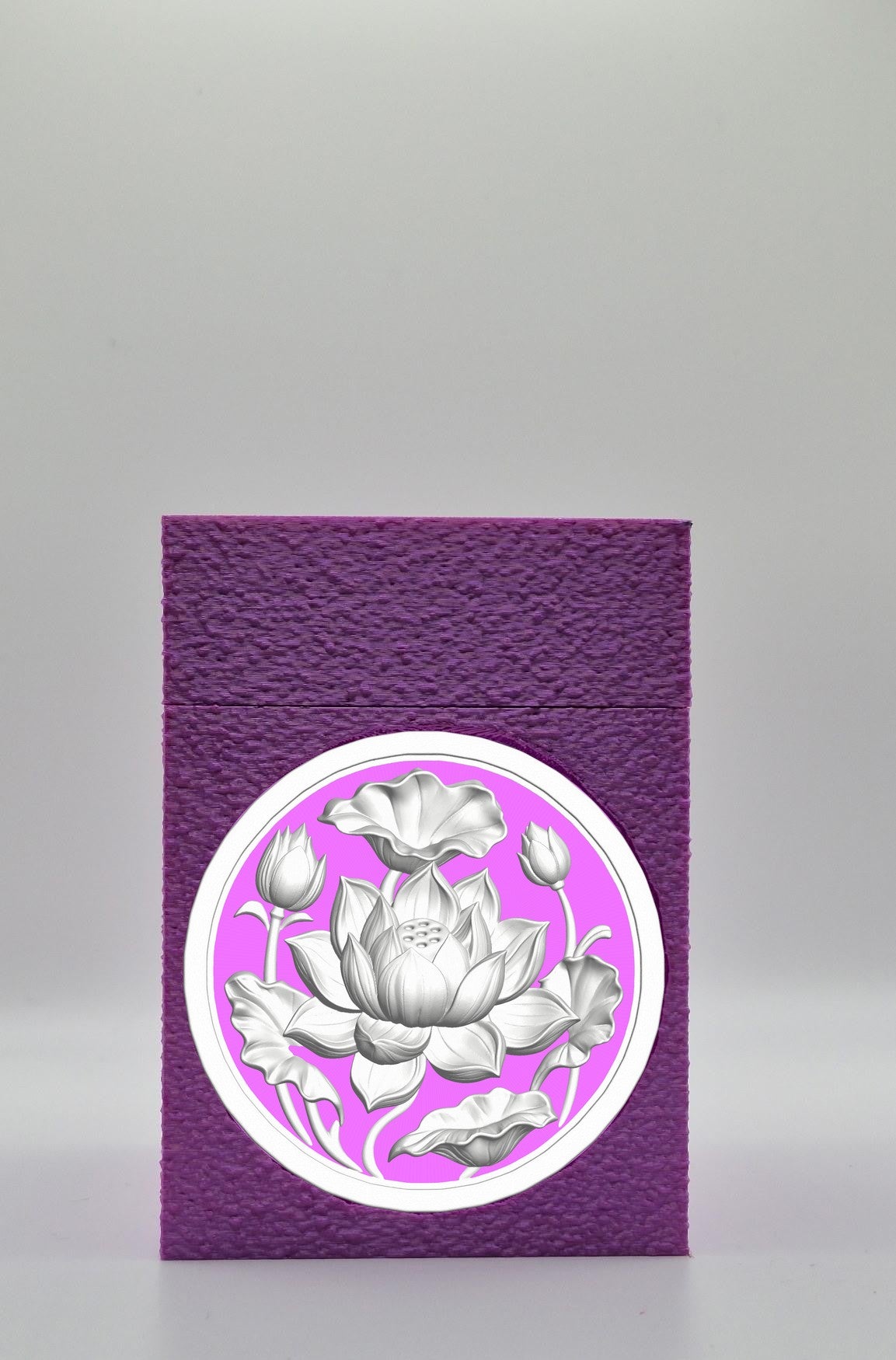 Lotus Card Box — Purple