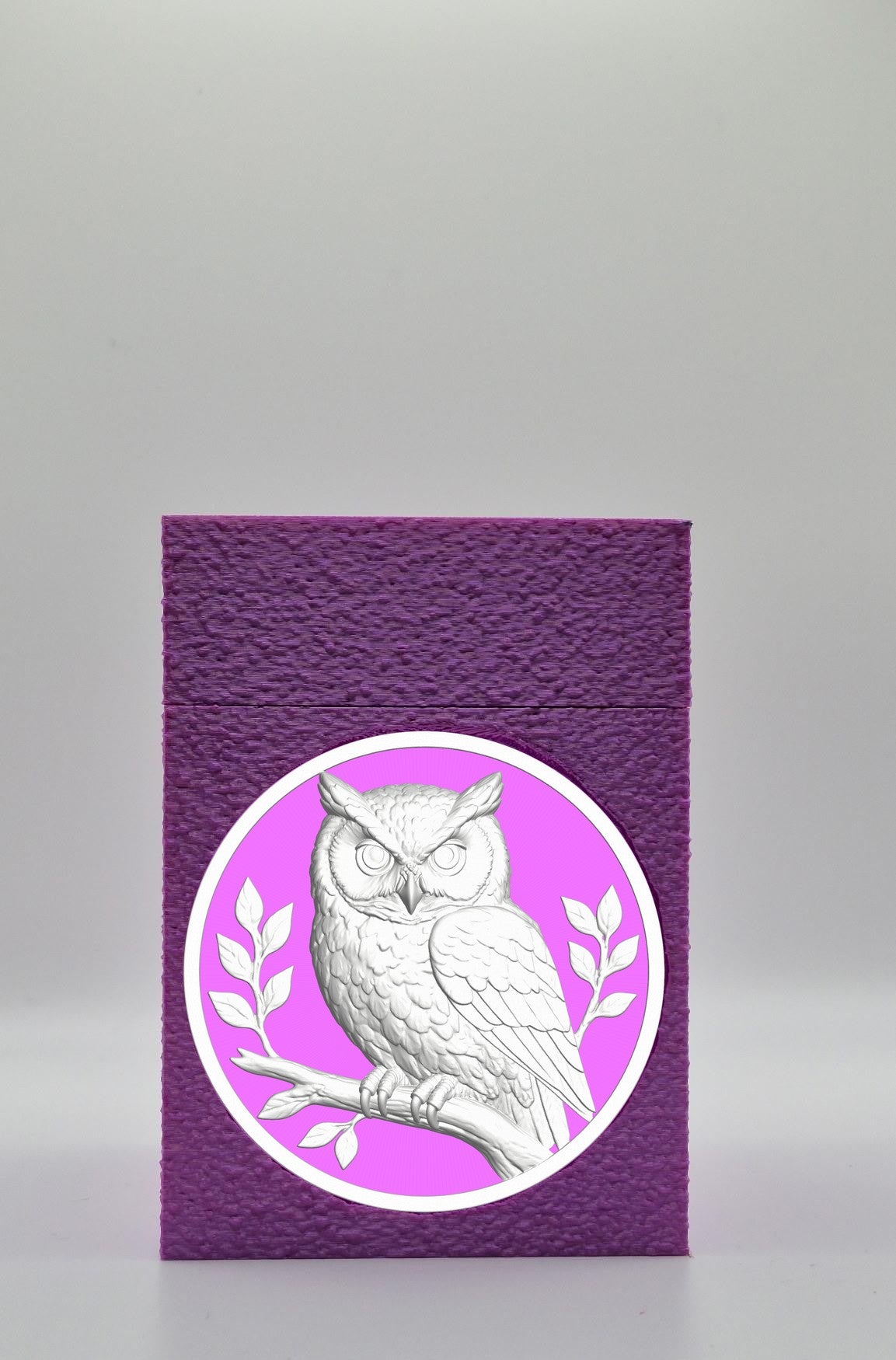Owl Card Box — Purple