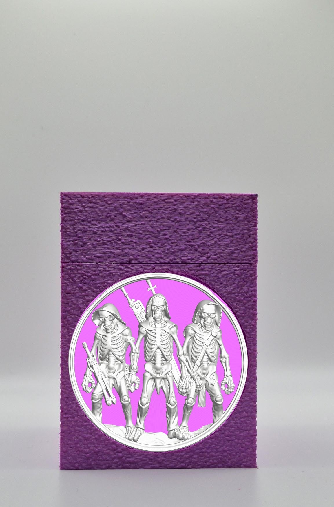 Skeleton Army Card Box — Purple