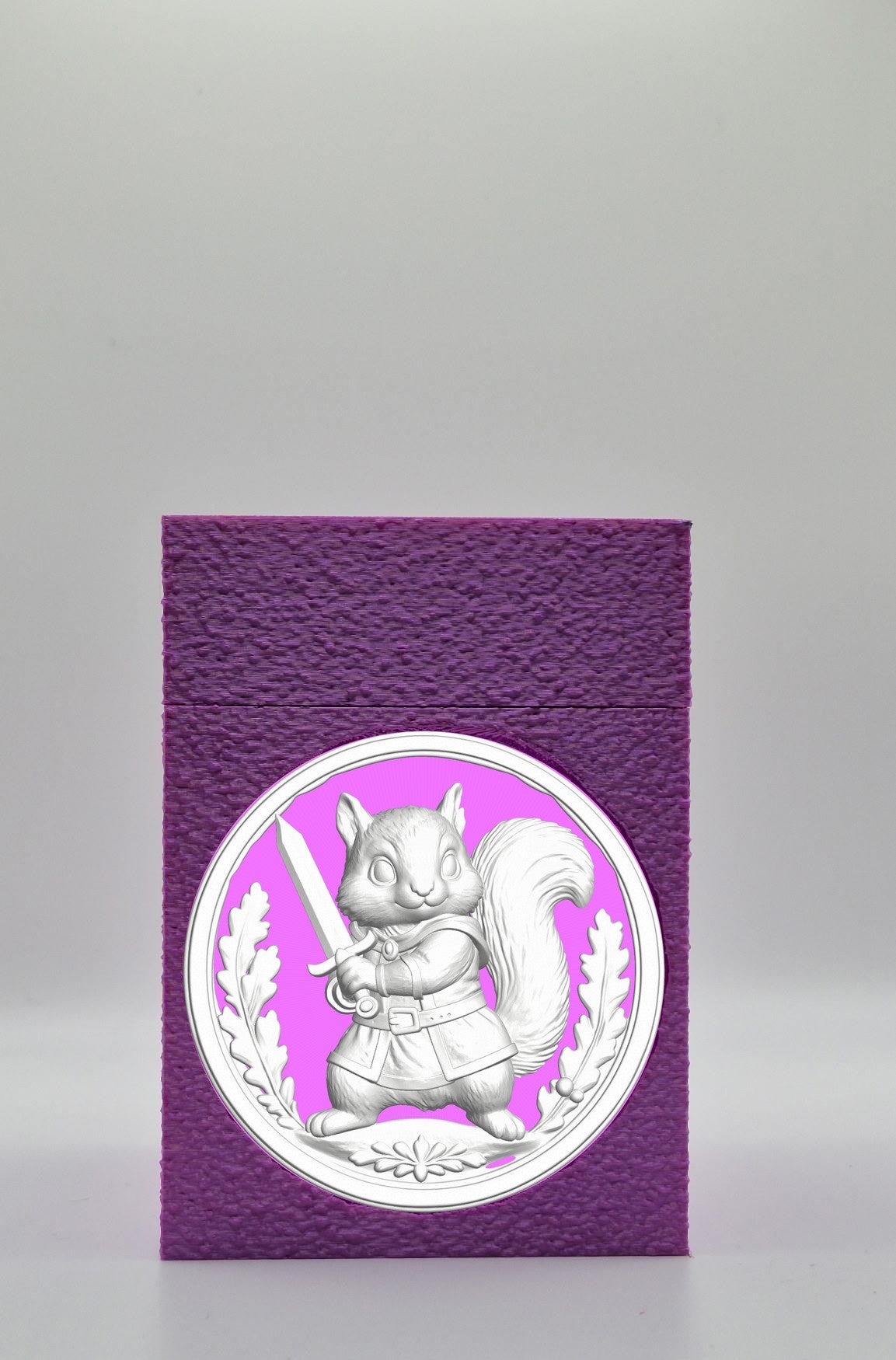 Squirrel Card Box — Purple