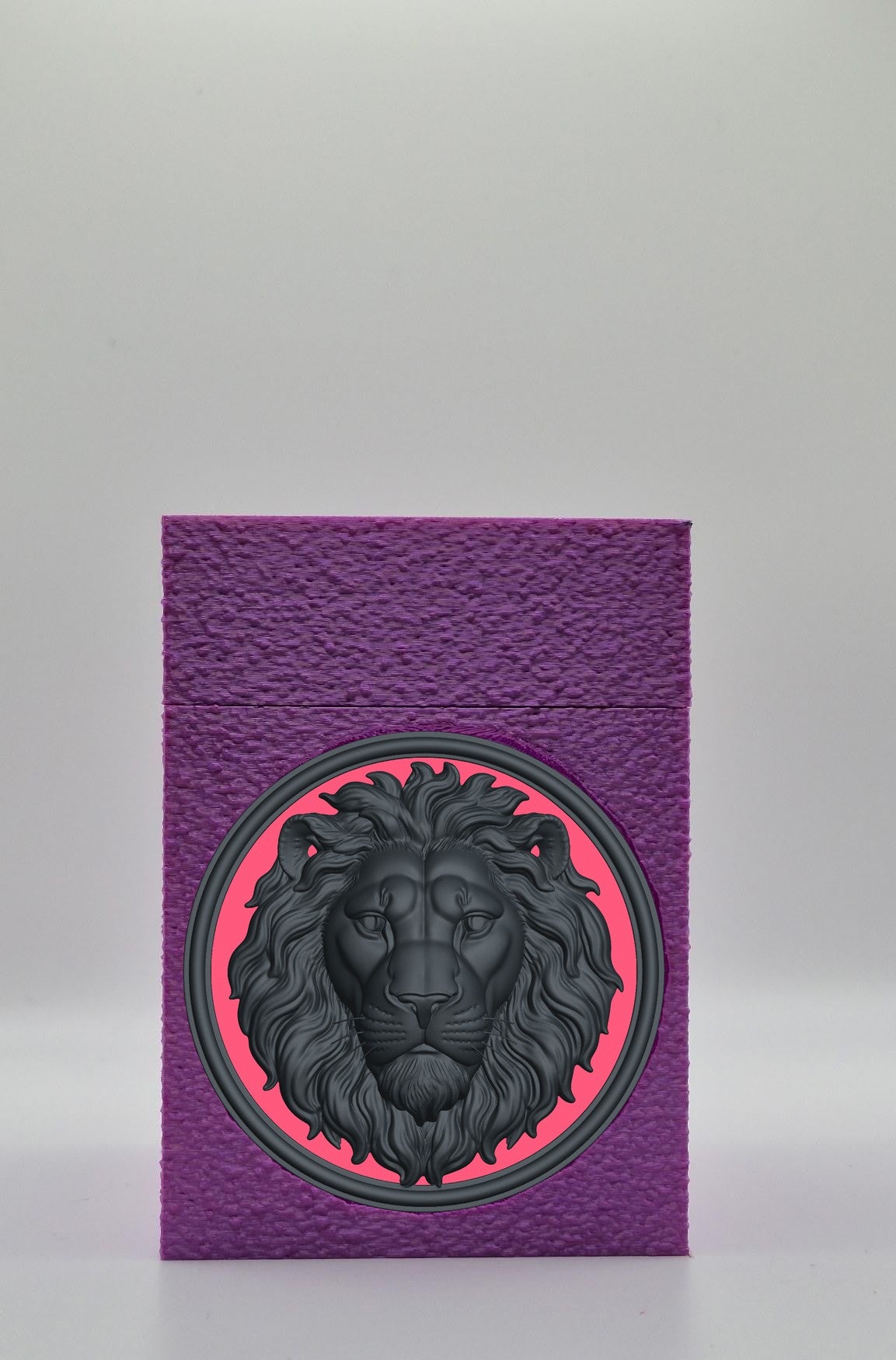Lion Card Box — Purple