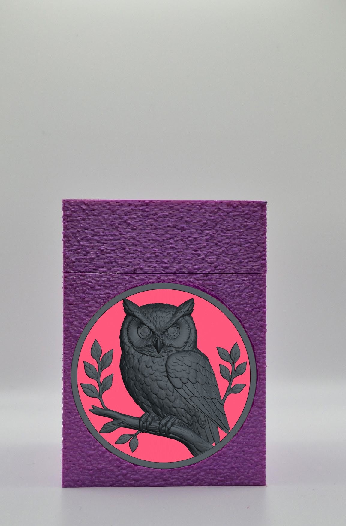 Owl Card Box — Purple