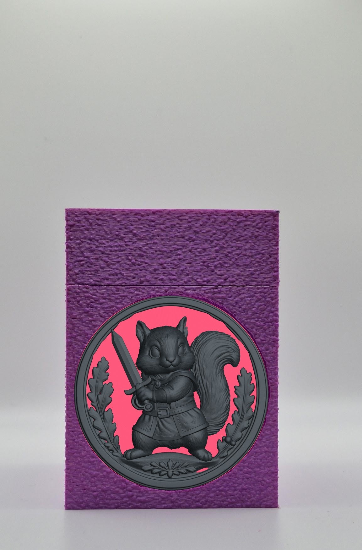 Squirrel Card Box — Purple