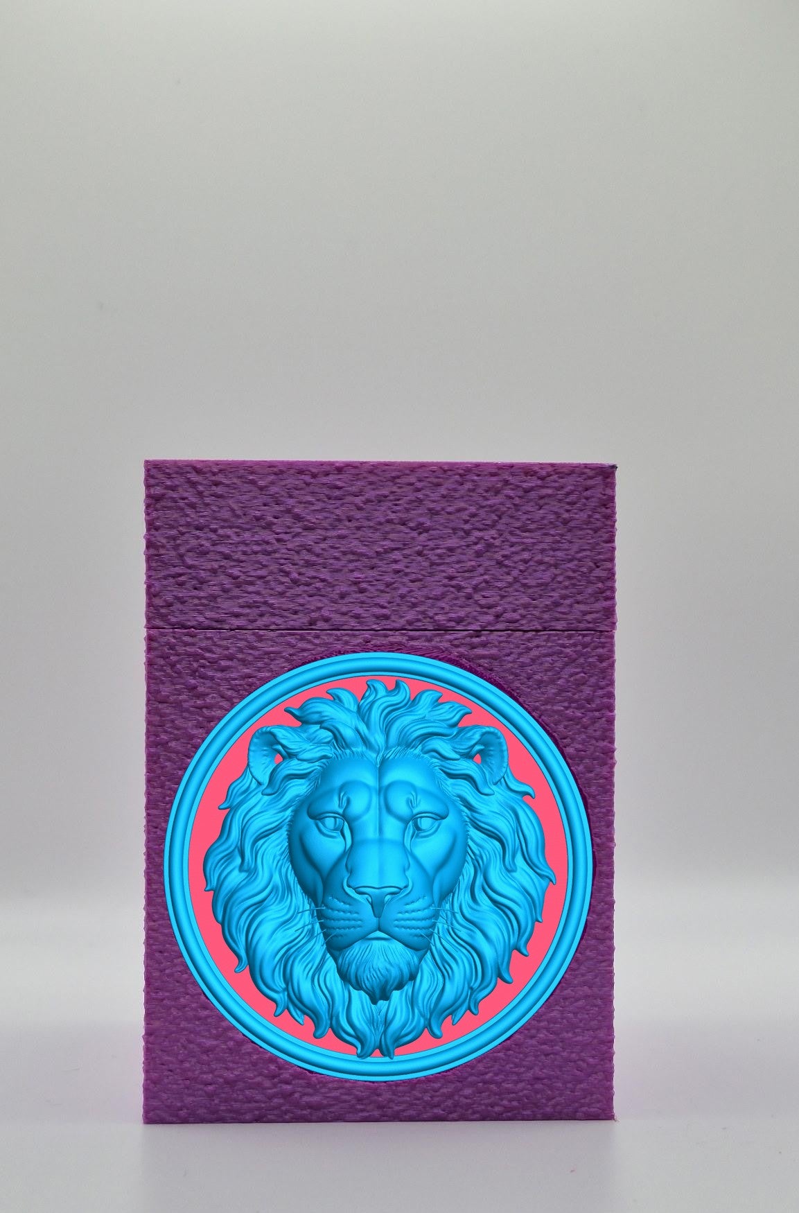 Lion Card Box — Purple