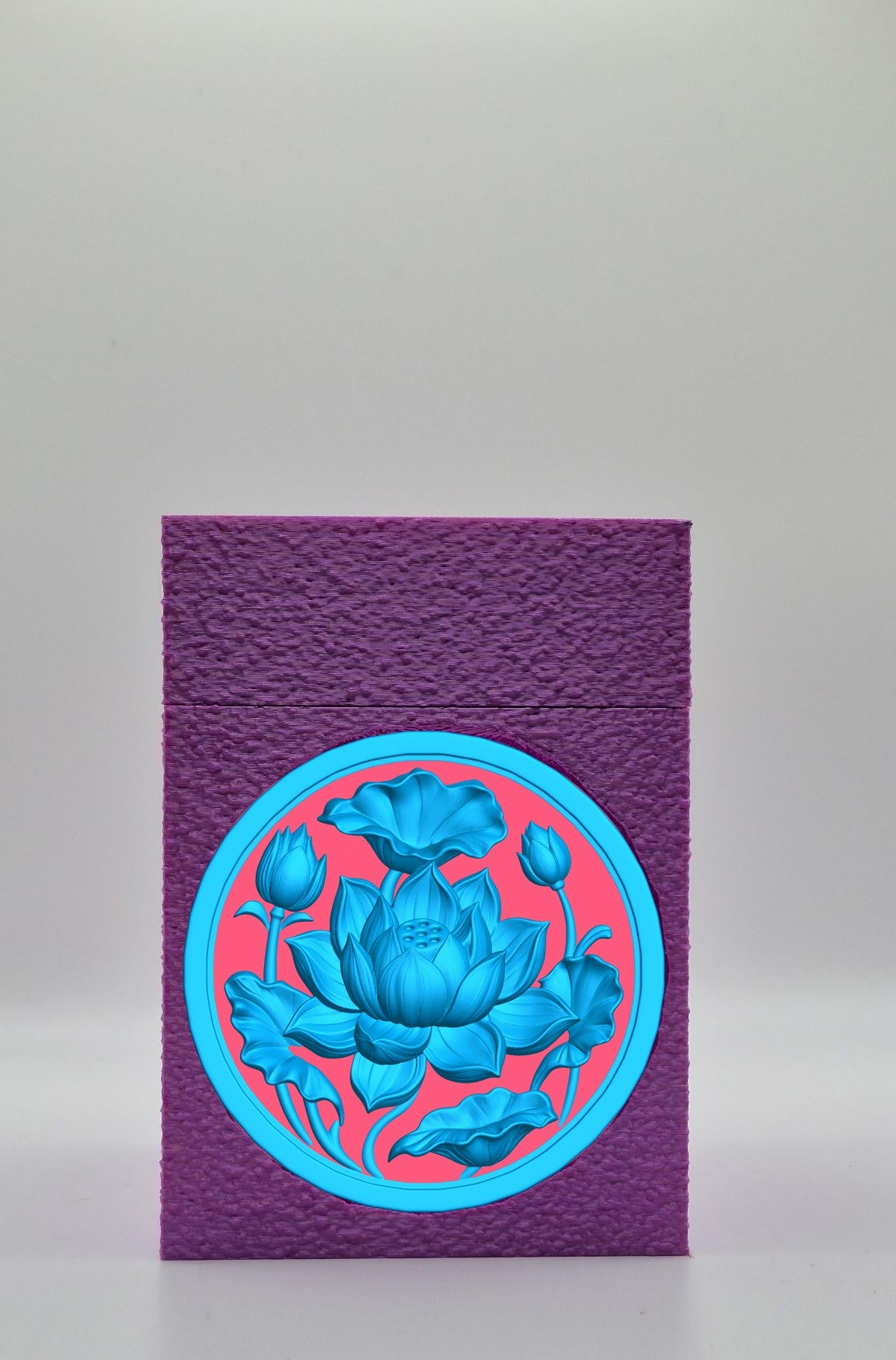 Lotus Card Box — Purple