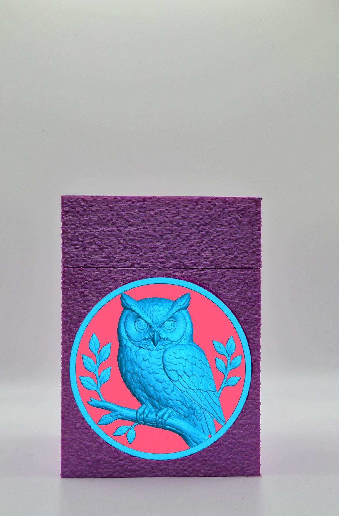Owl Card Box — Purple
