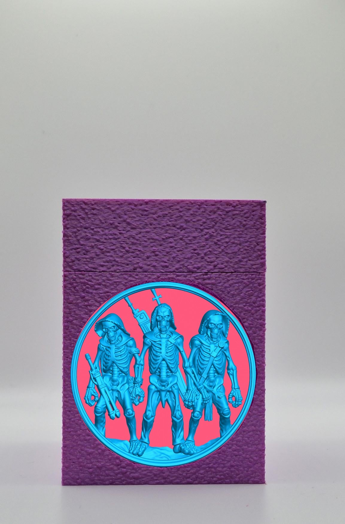 Skeleton Army Card Box — Purple