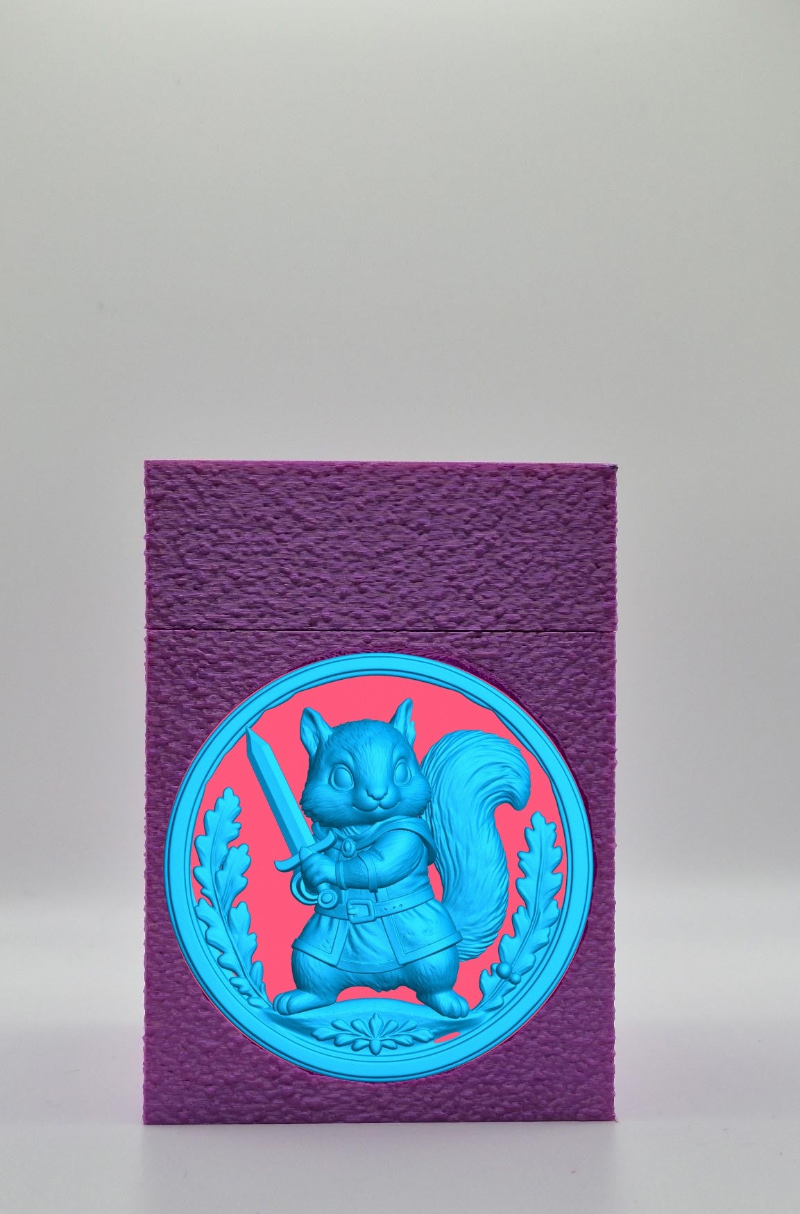 Squirrel Card Box — Purple