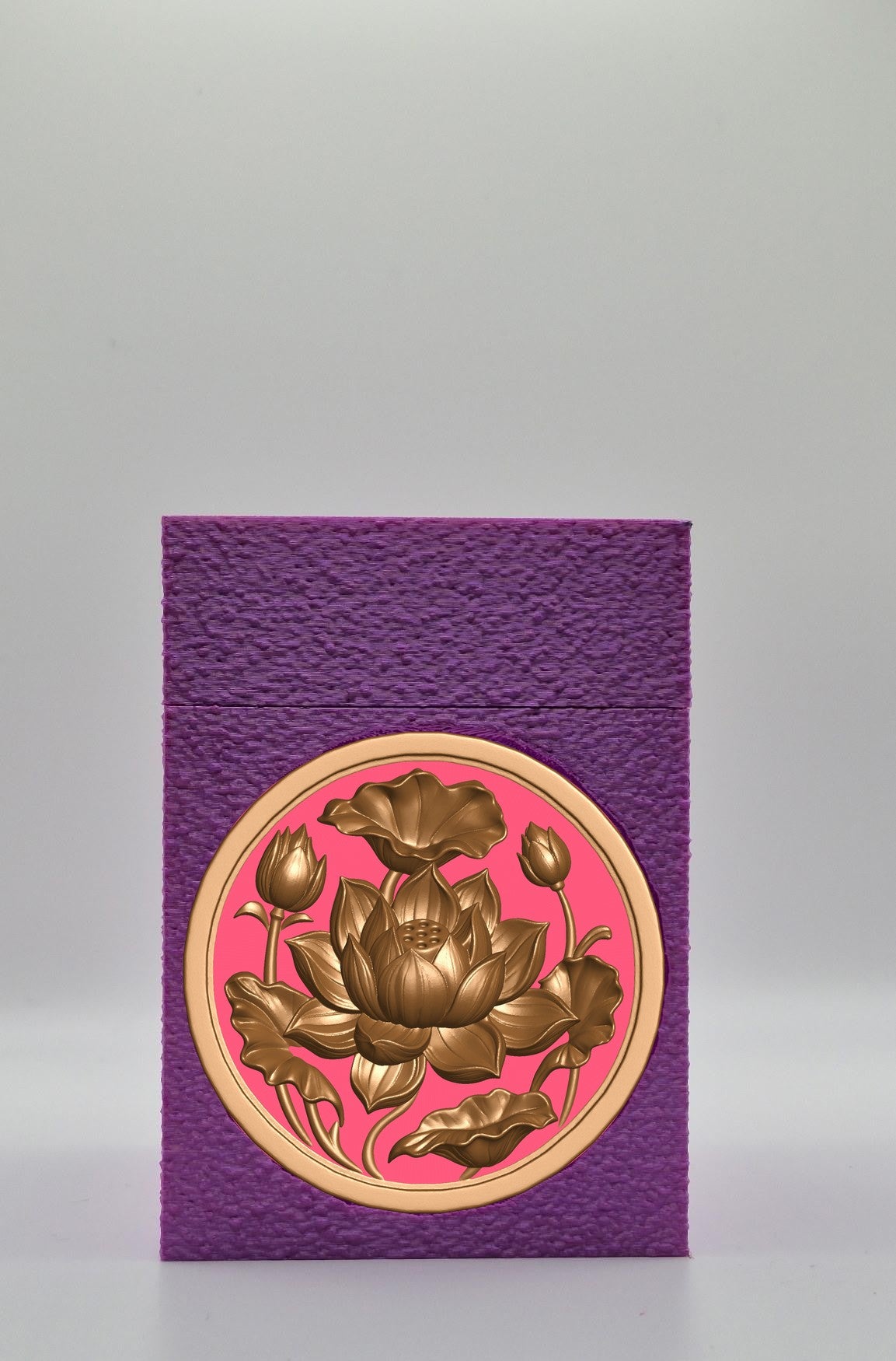 Lotus Card Box — Purple