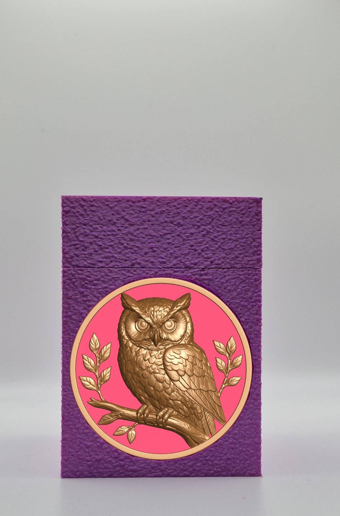 Owl Card Box — Purple