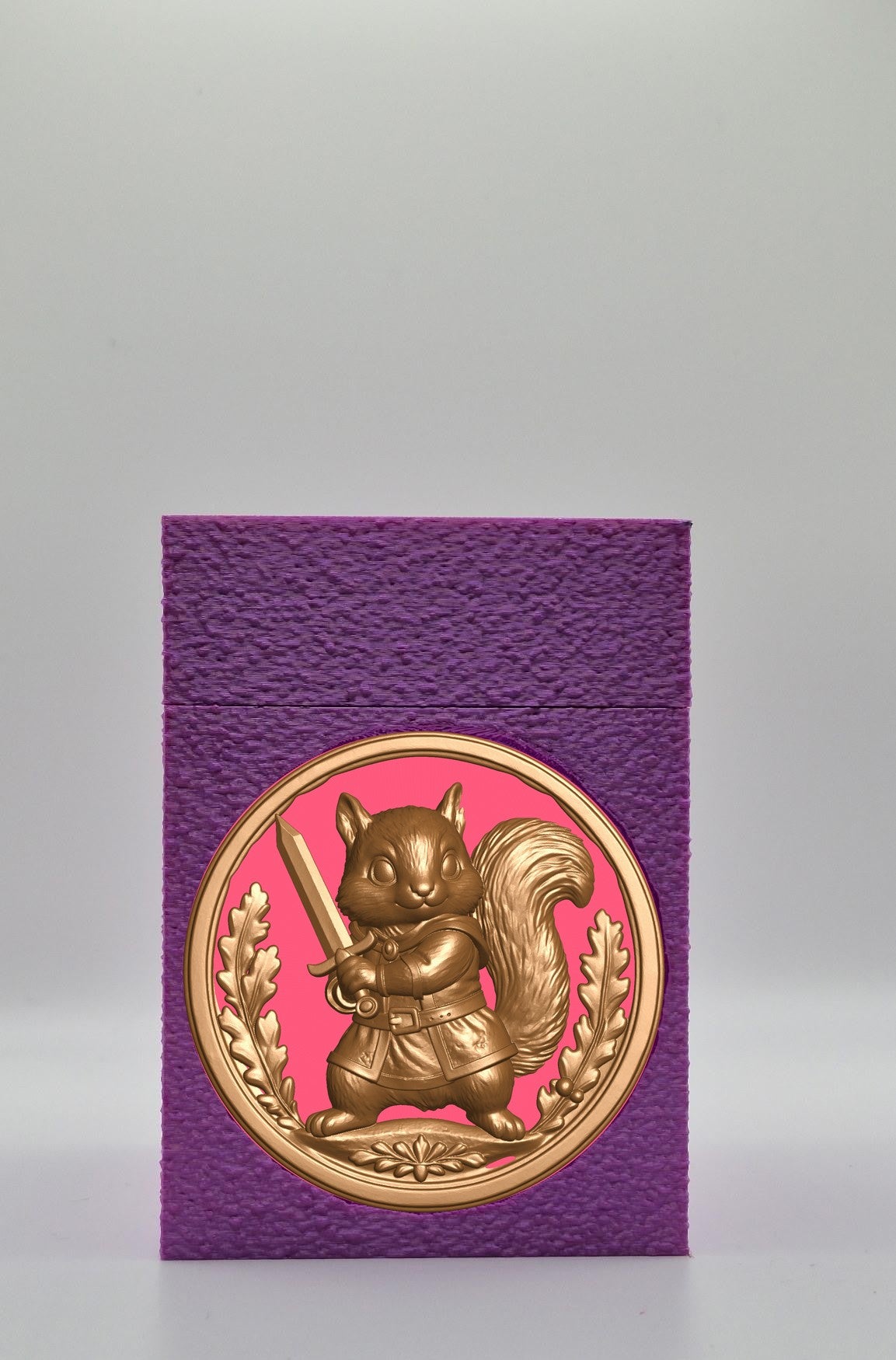 Squirrel Card Box — Purple
