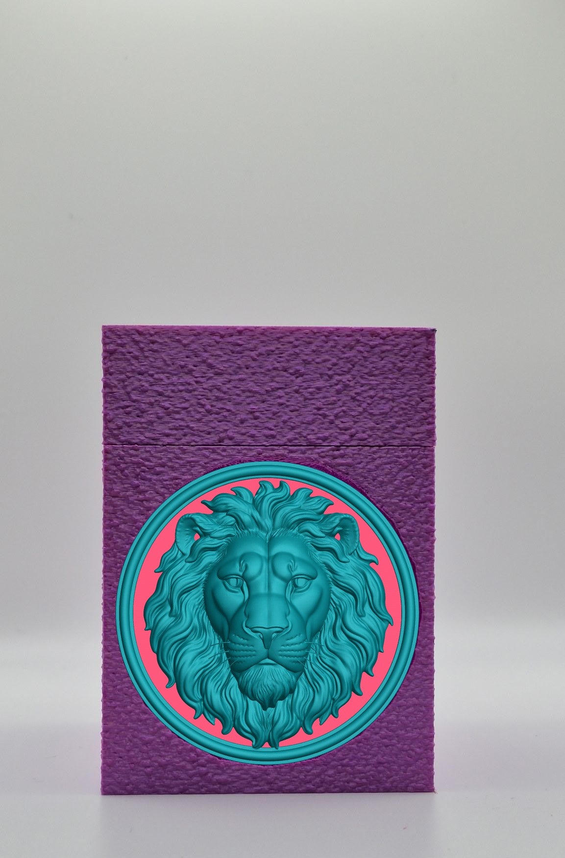 Lion Card Box — Purple