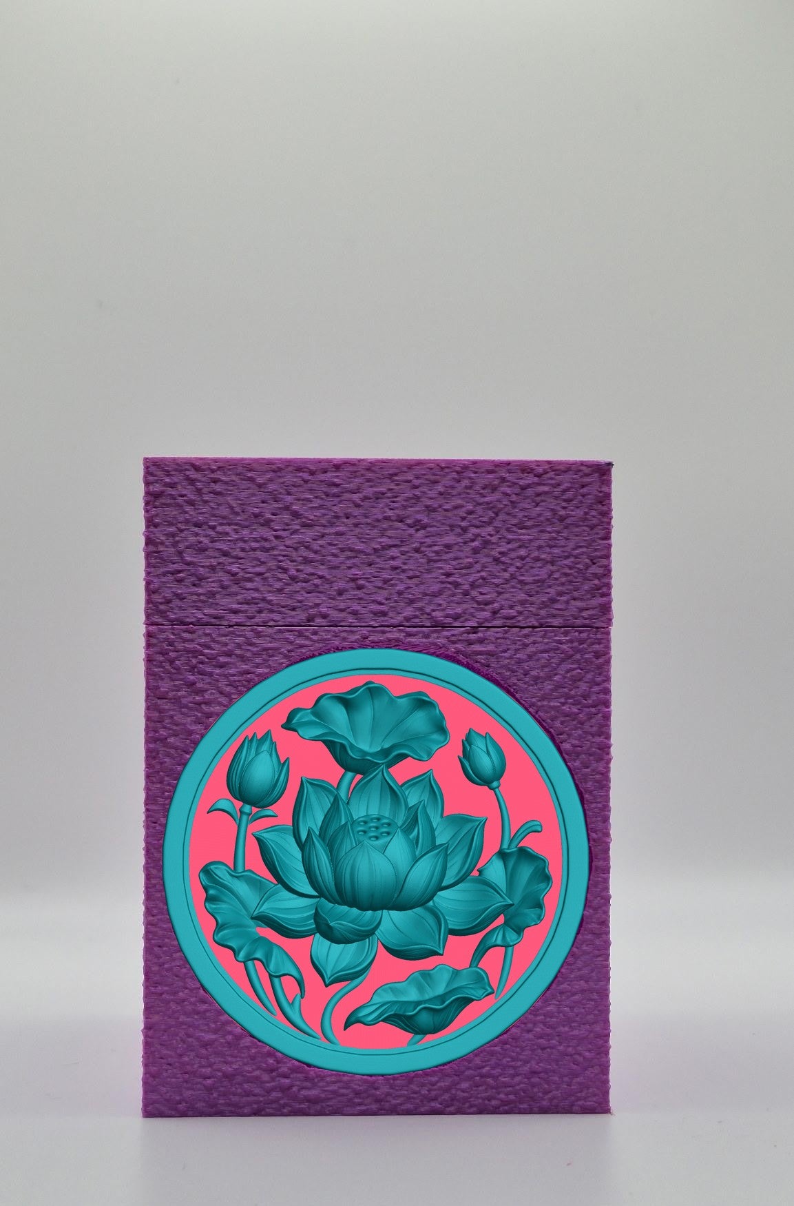 Lotus Card Box — Purple