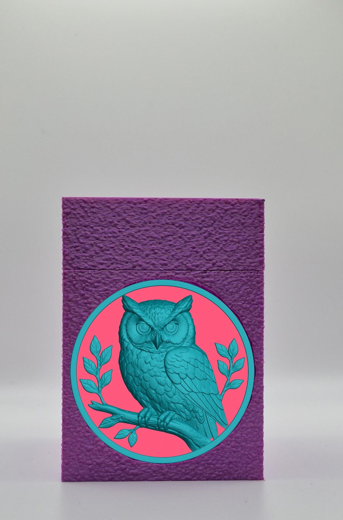 Owl Card Box — Purple