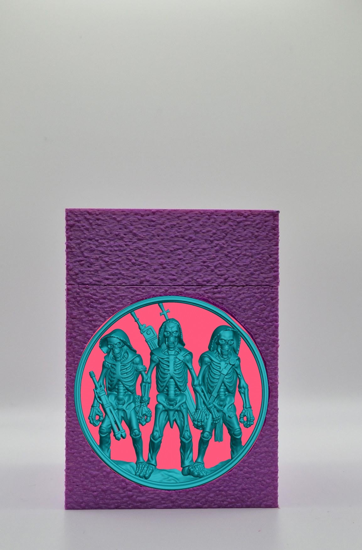 Skeleton Army Card Box — Purple