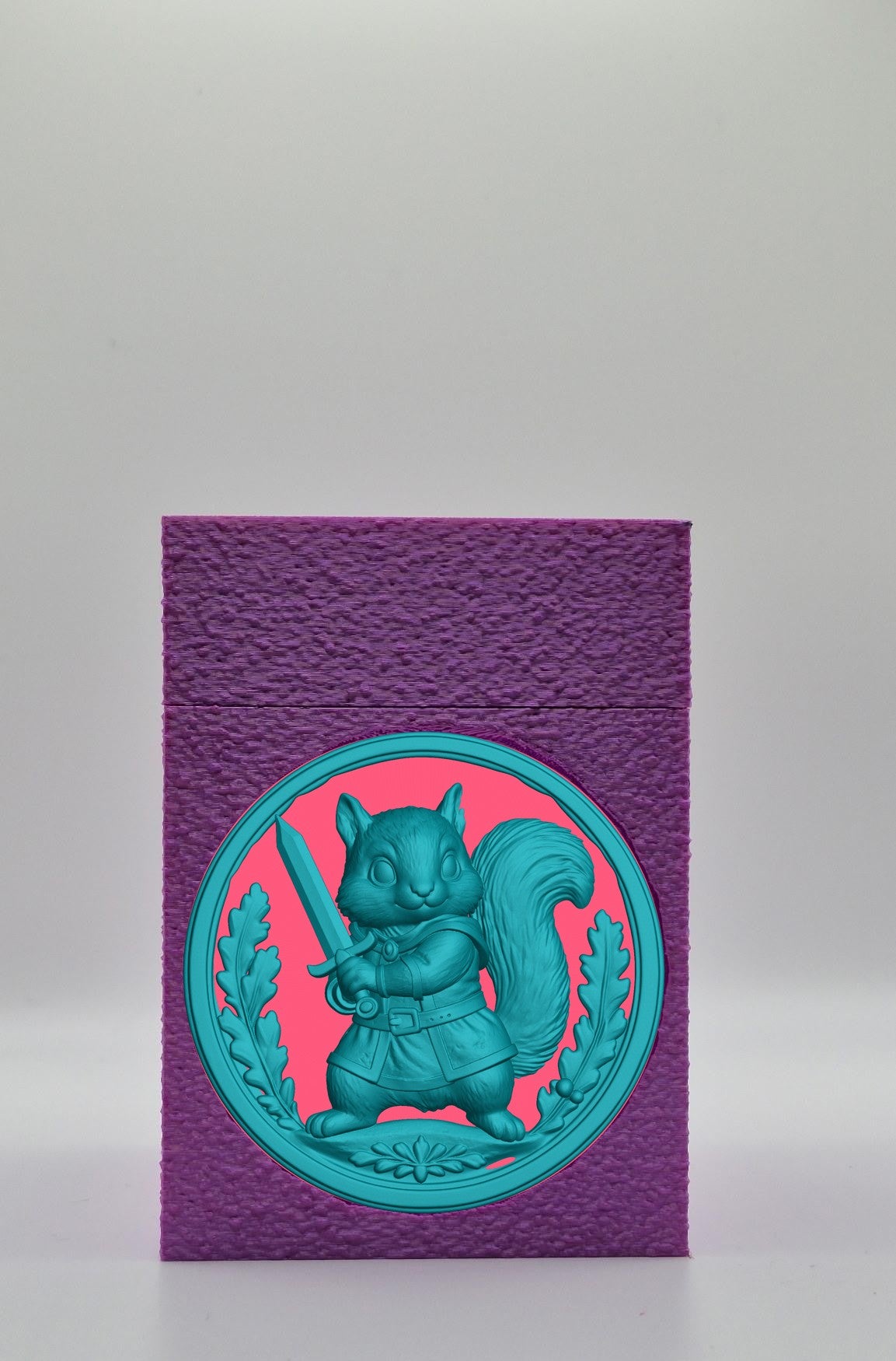 Squirrel Card Box — Purple