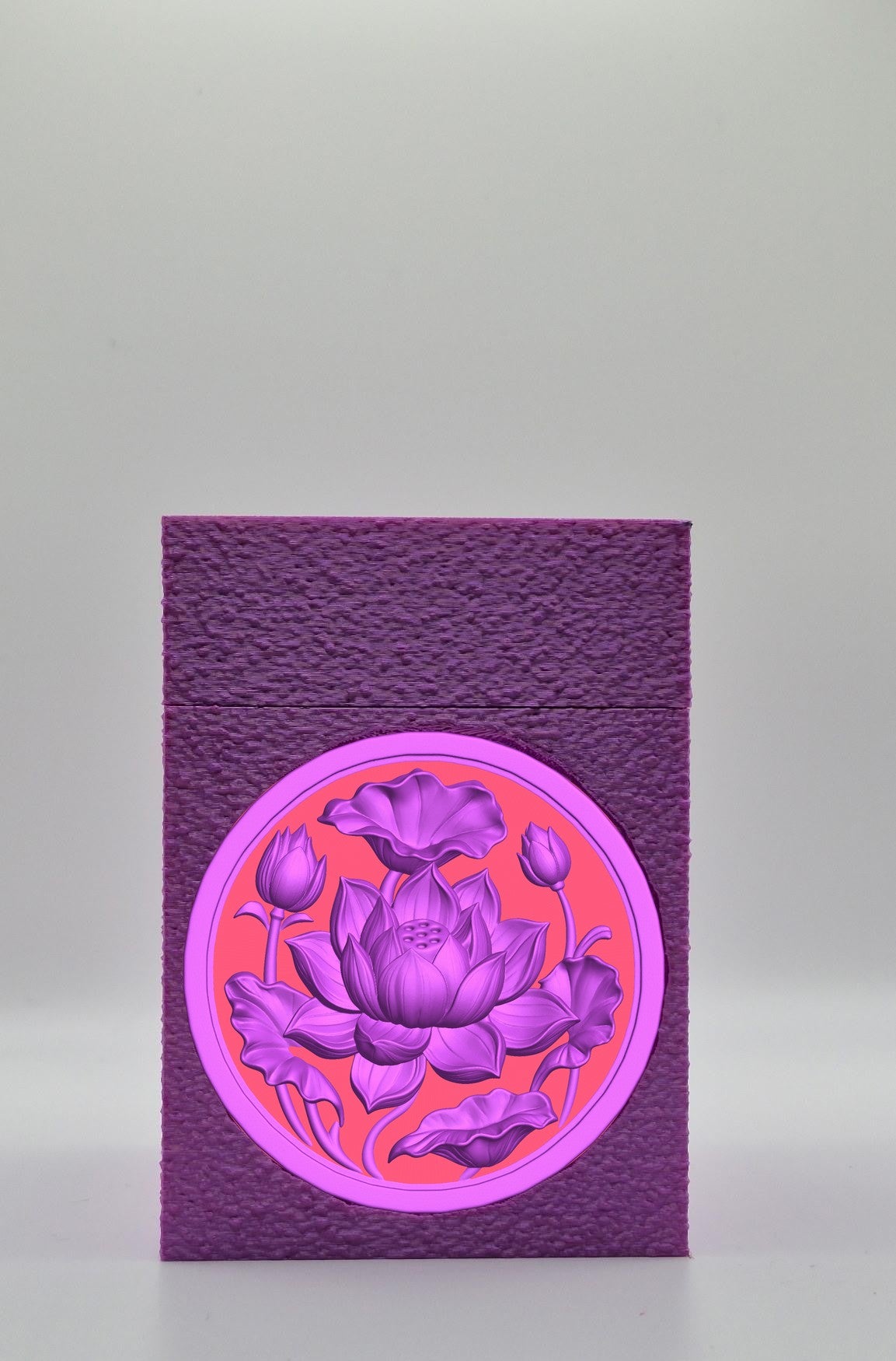 Lotus Card Box — Purple