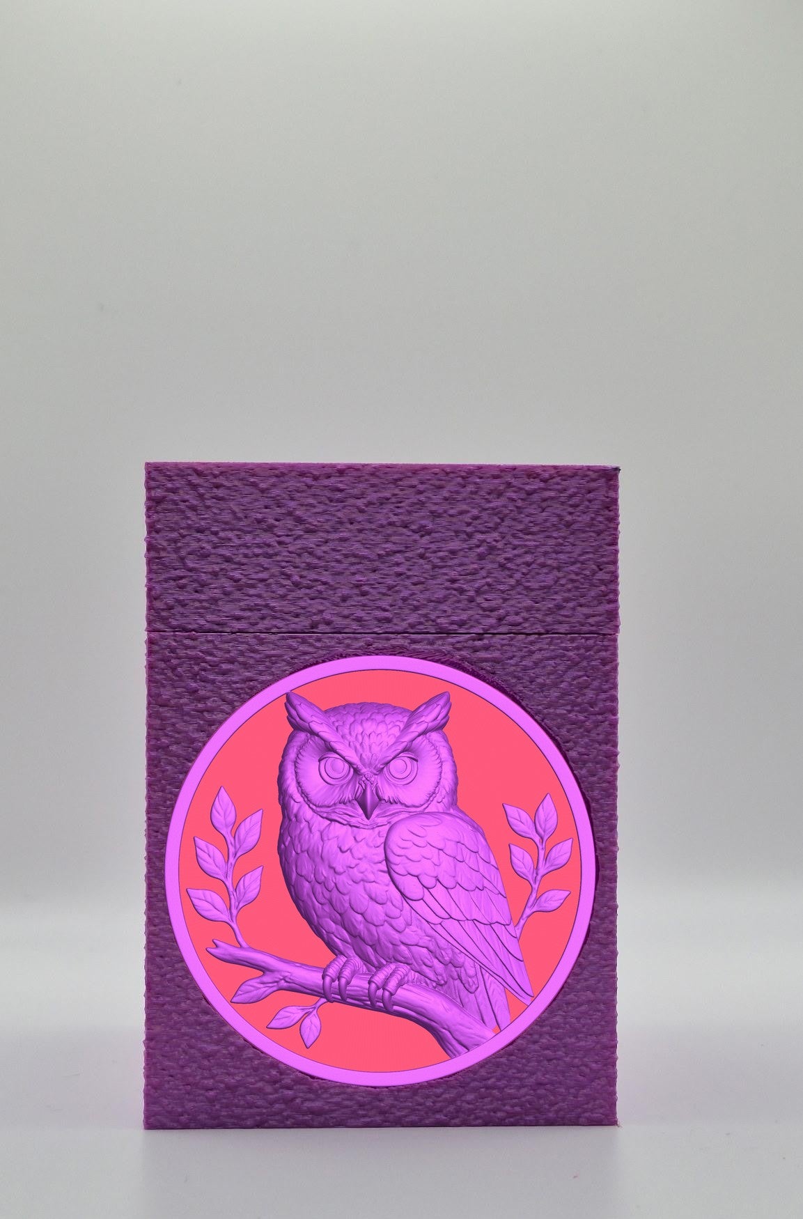 Owl Card Box — Purple