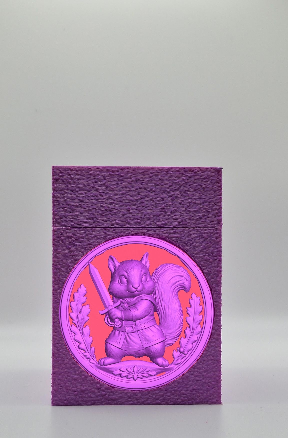 Squirrel Card Box — Purple