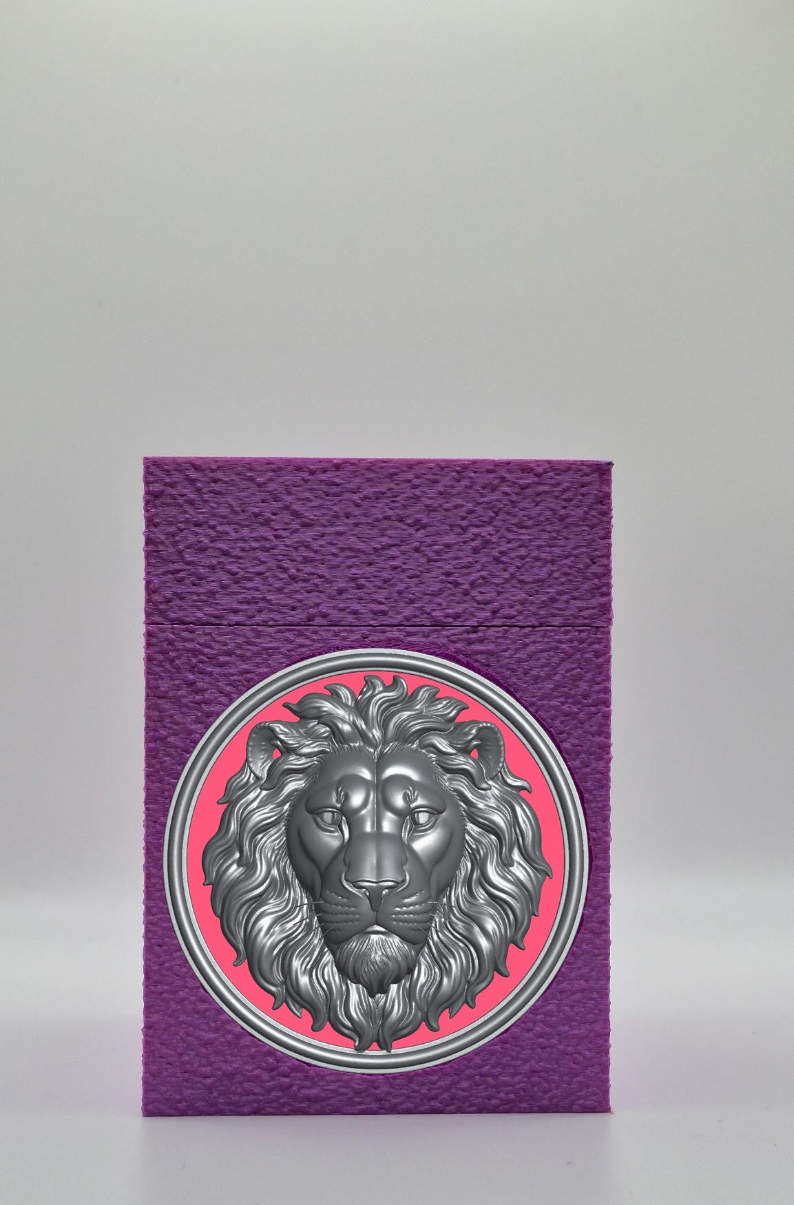 Lion Card Box — Purple