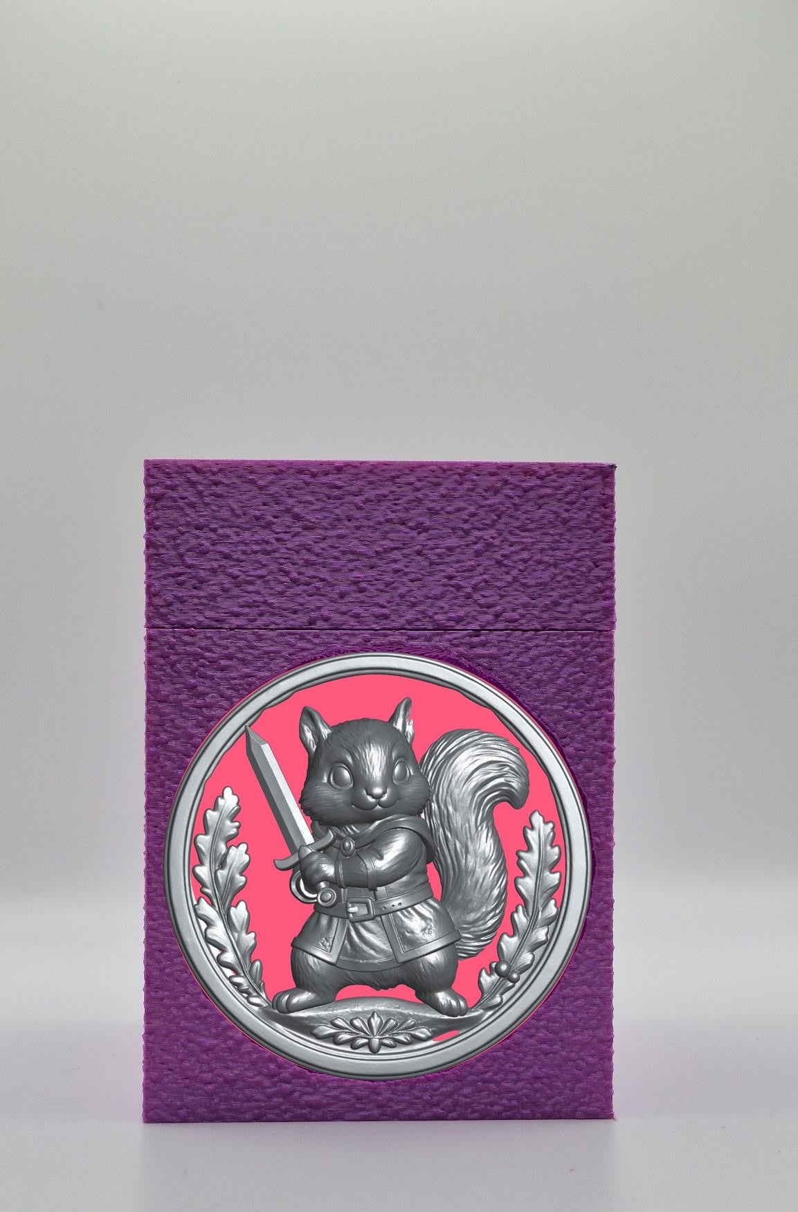 Squirrel Card Box — Purple