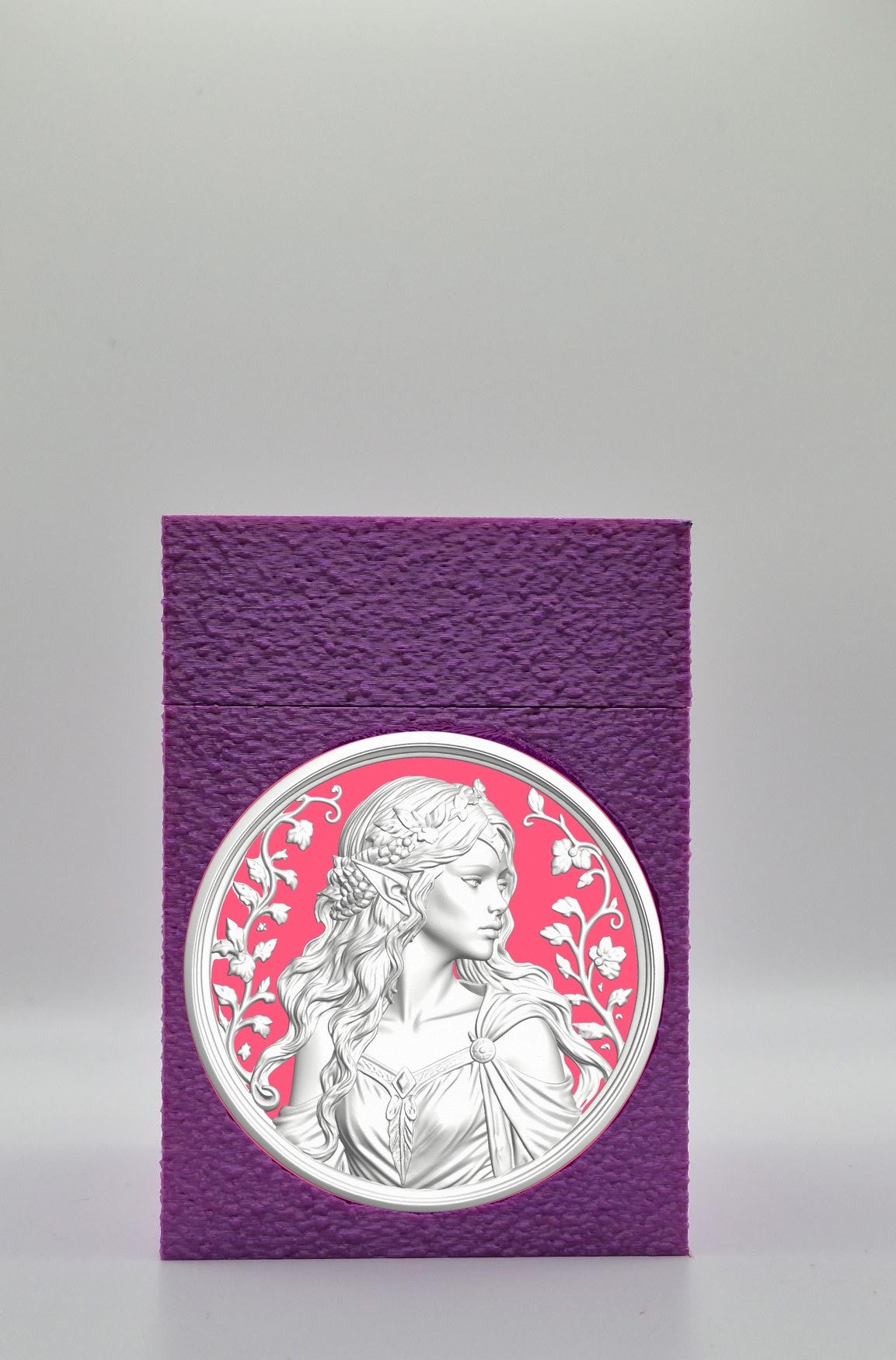 Elf Maiden Card Box — Purple