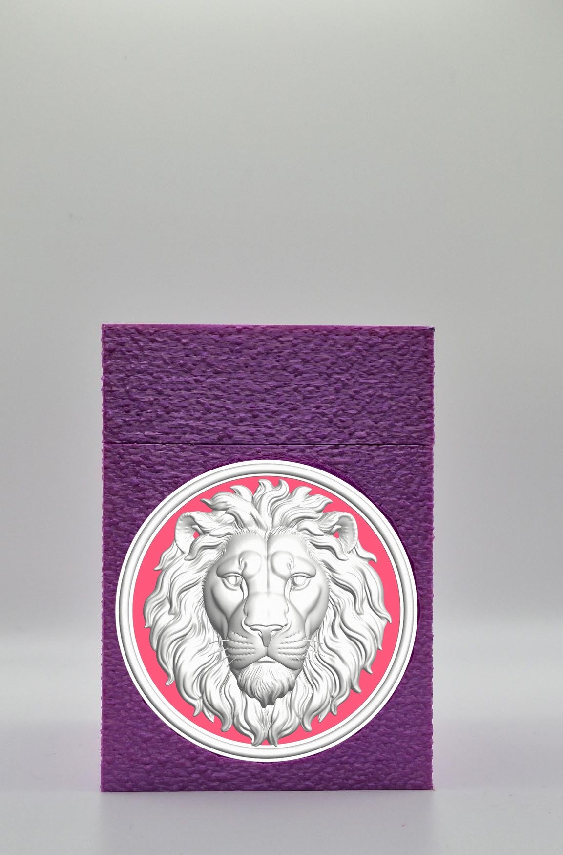Lion Card Box — Purple