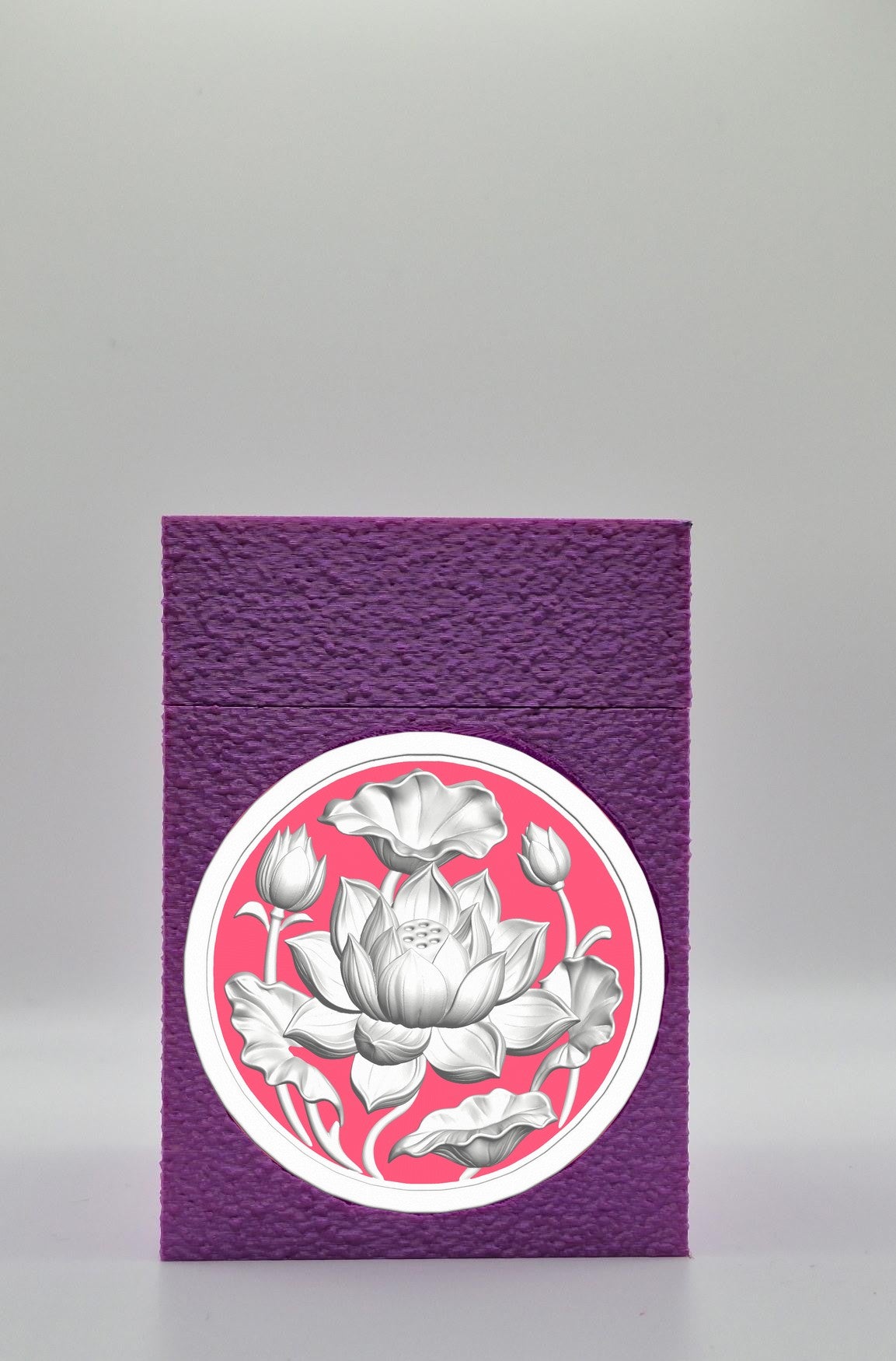 Lotus Card Box — Purple