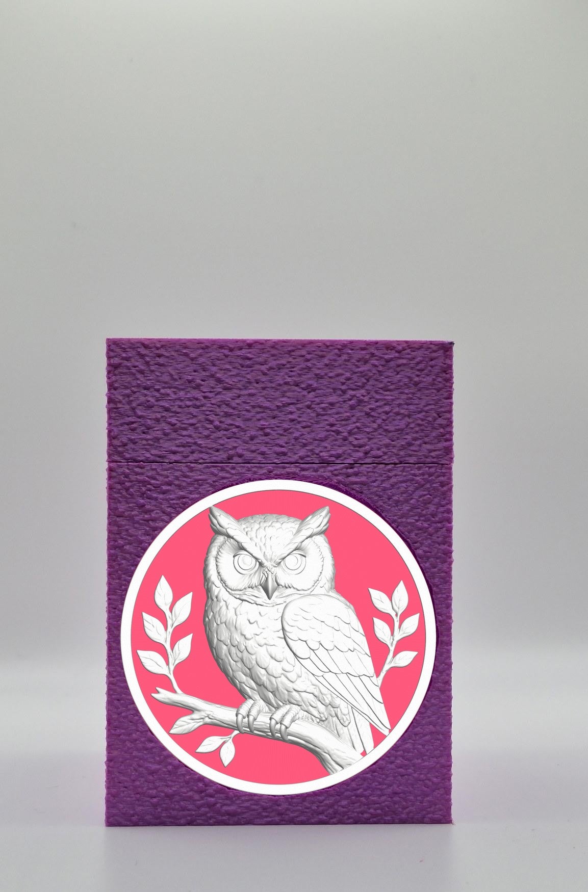 Owl Card Box — Purple