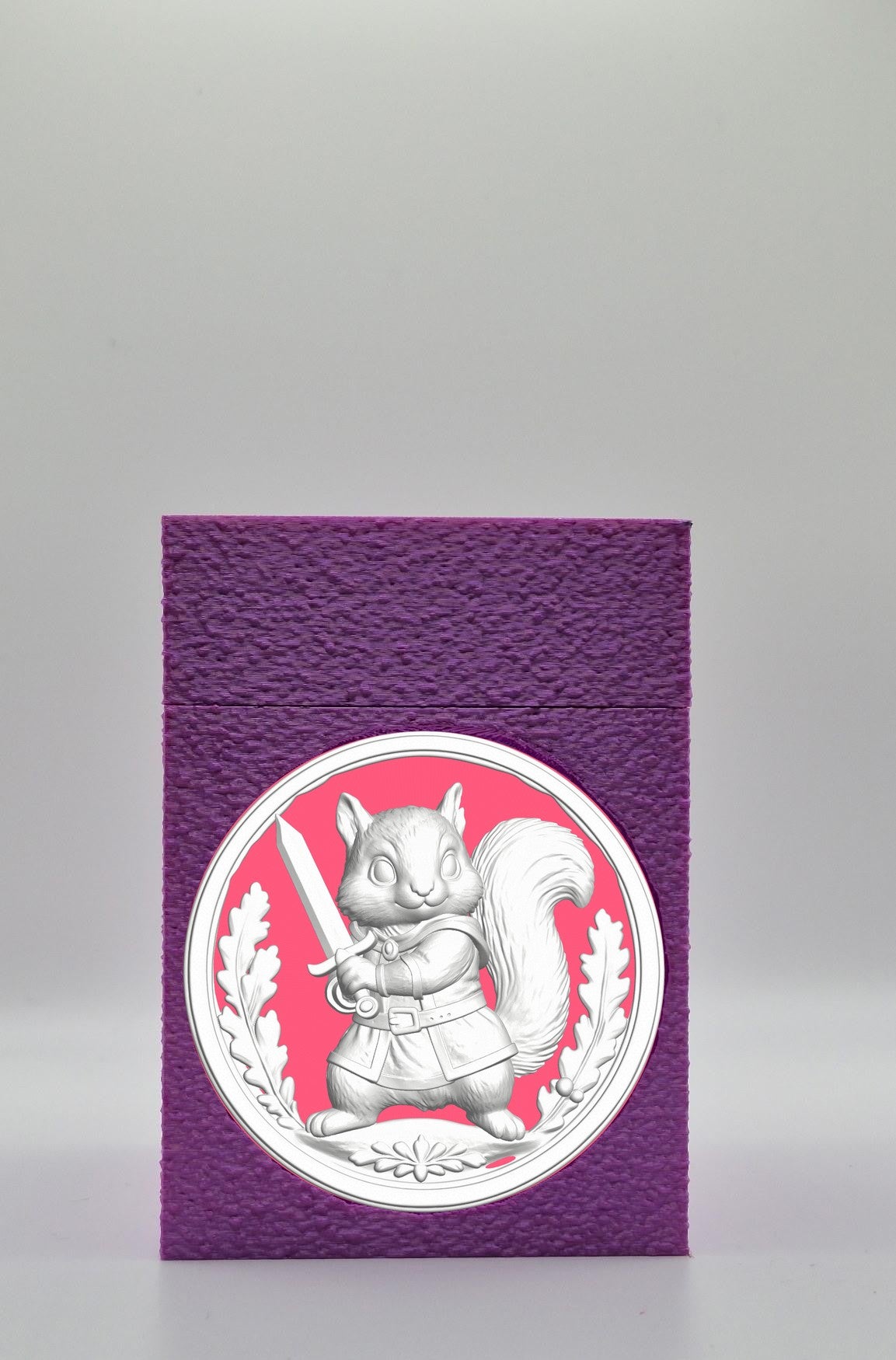 Squirrel Card Box — Purple