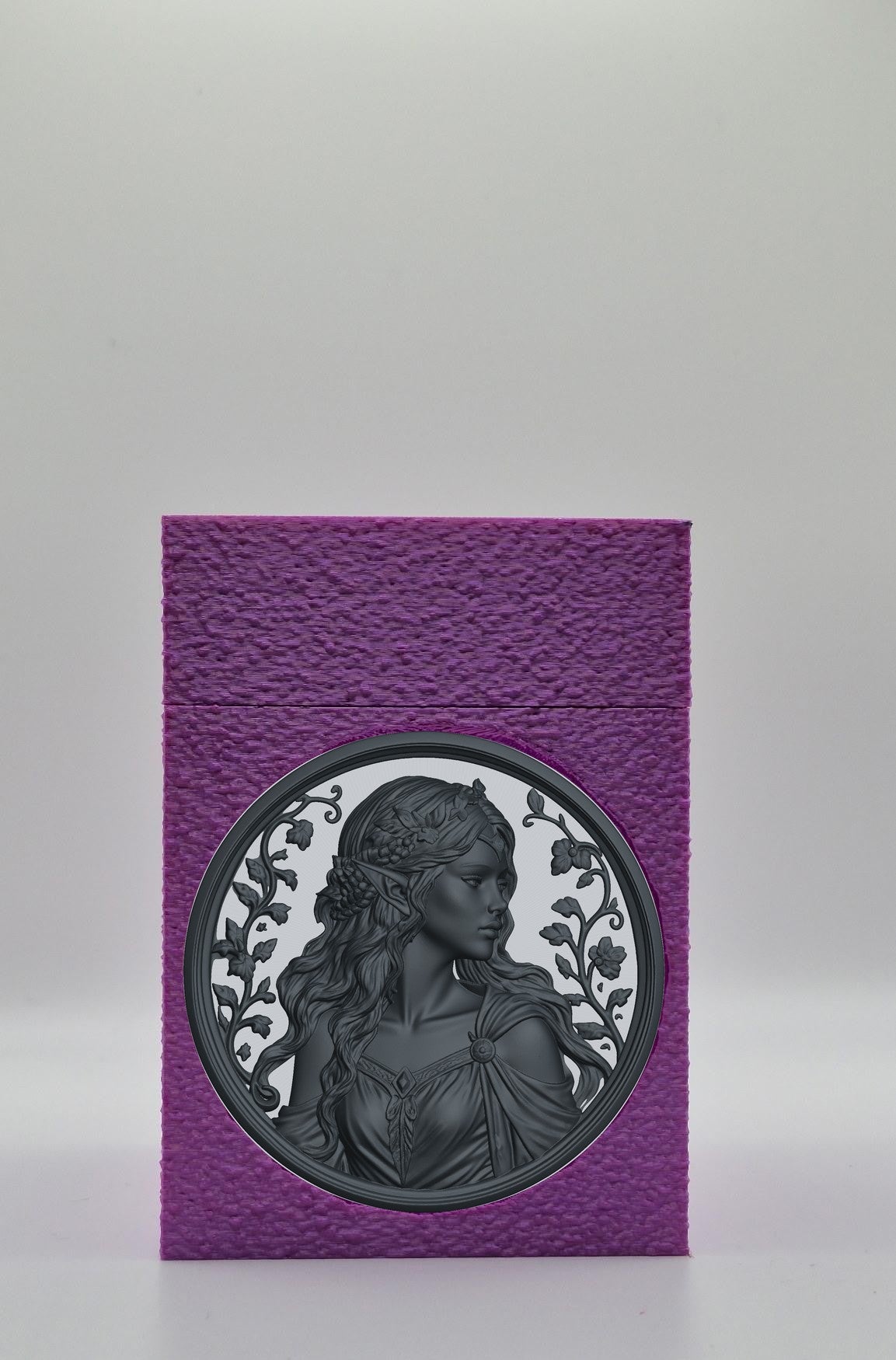 Elf Maiden Card Box — Purple