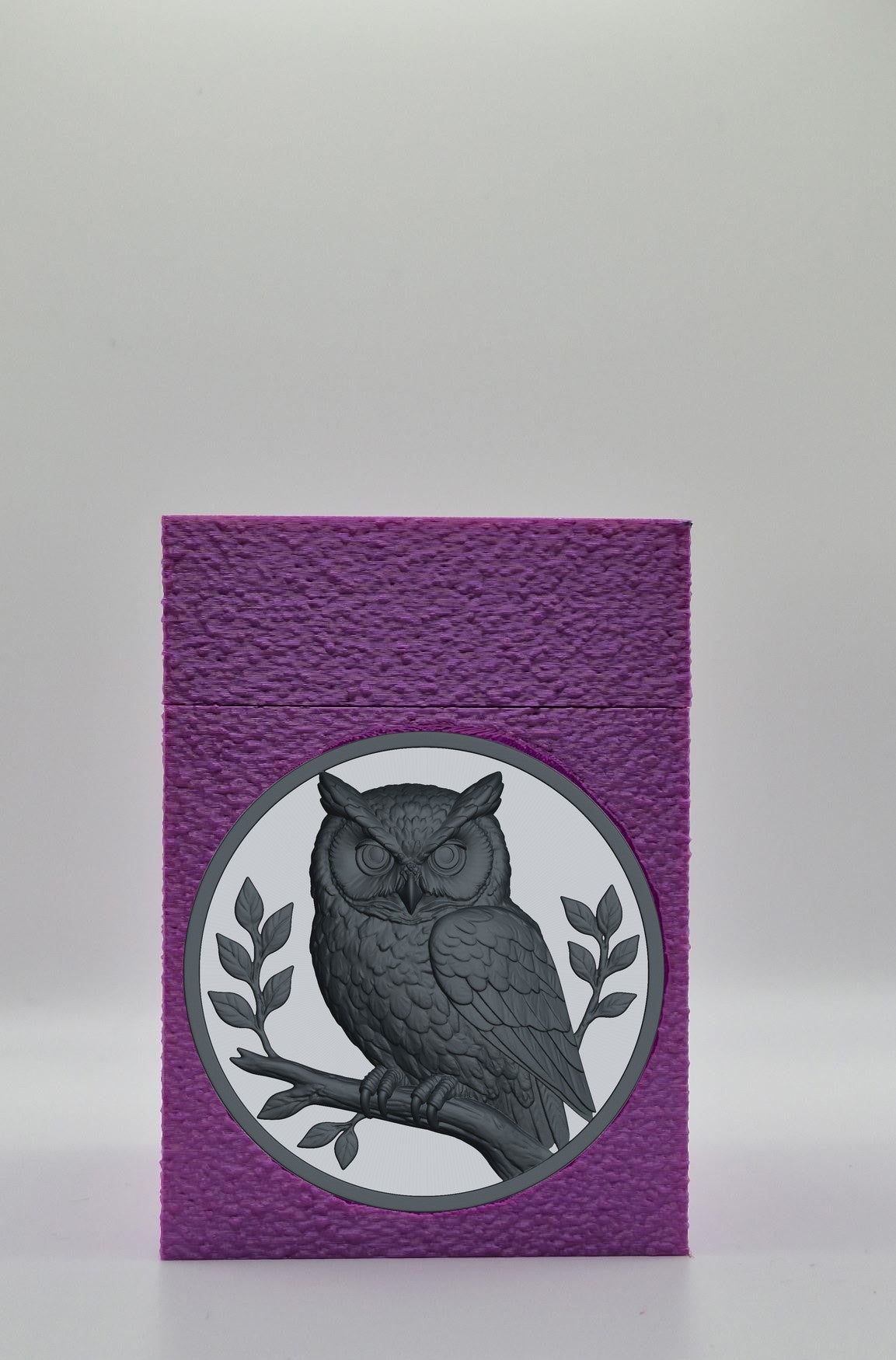 Owl Card Box — Purple