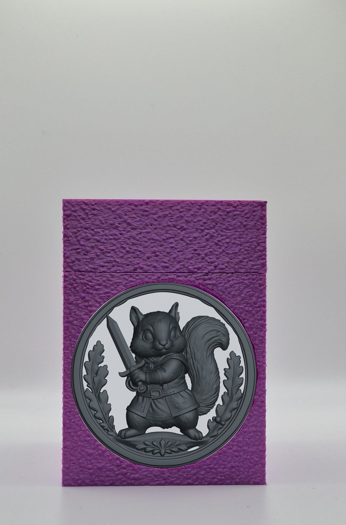 Squirrel Card Box — Purple