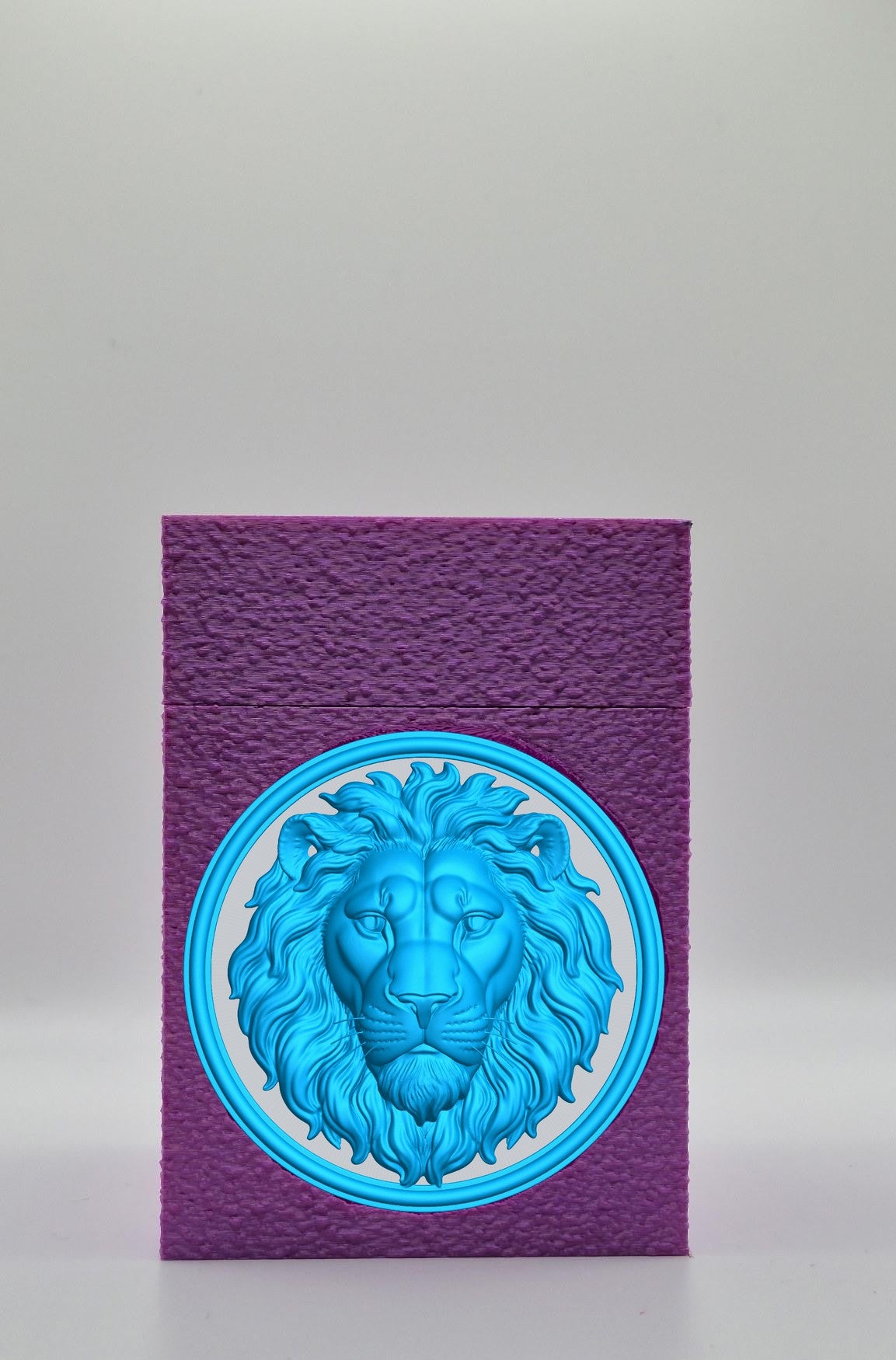 Lion Card Box — Purple