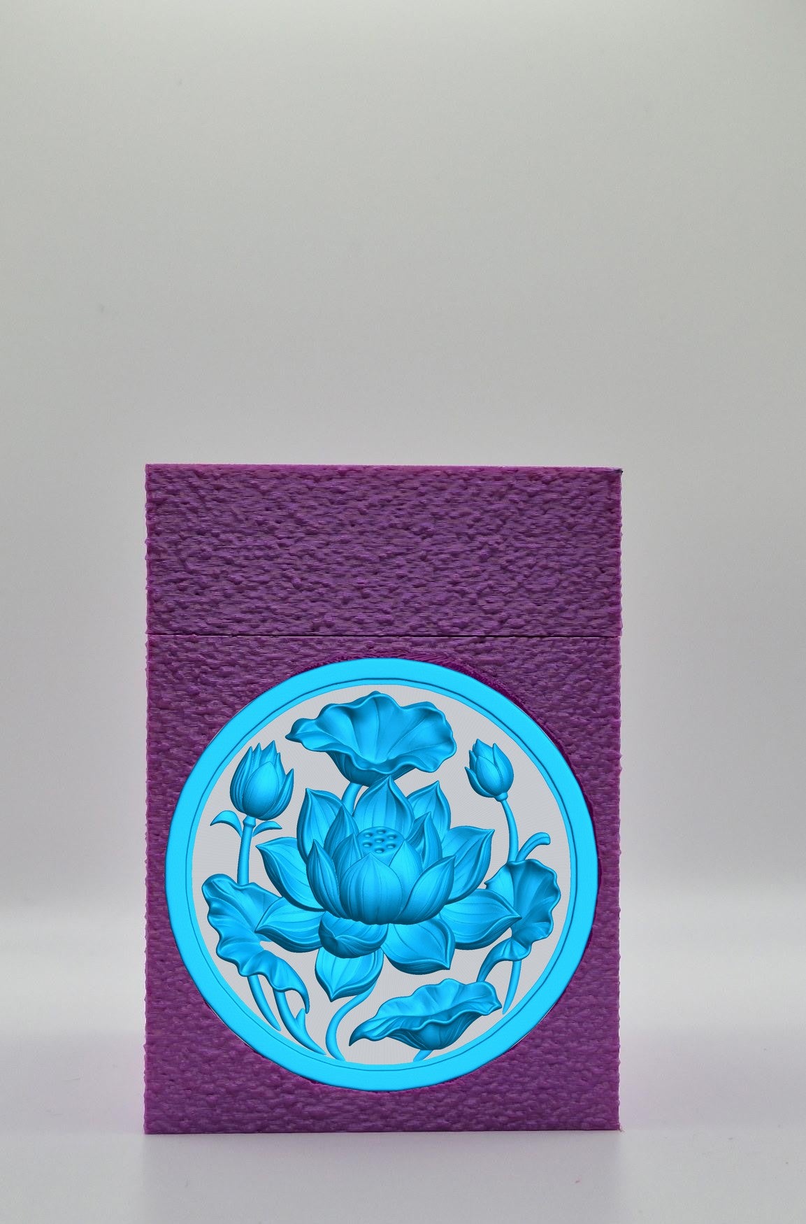 Lotus Card Box — Purple