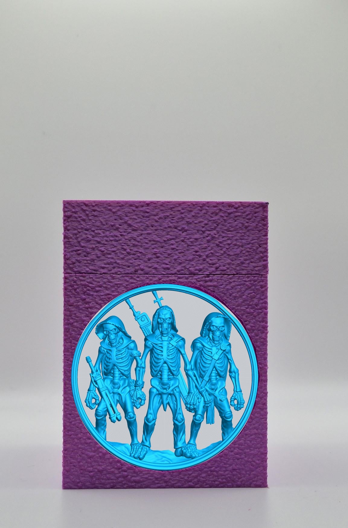 Skeleton Army Card Box — Purple